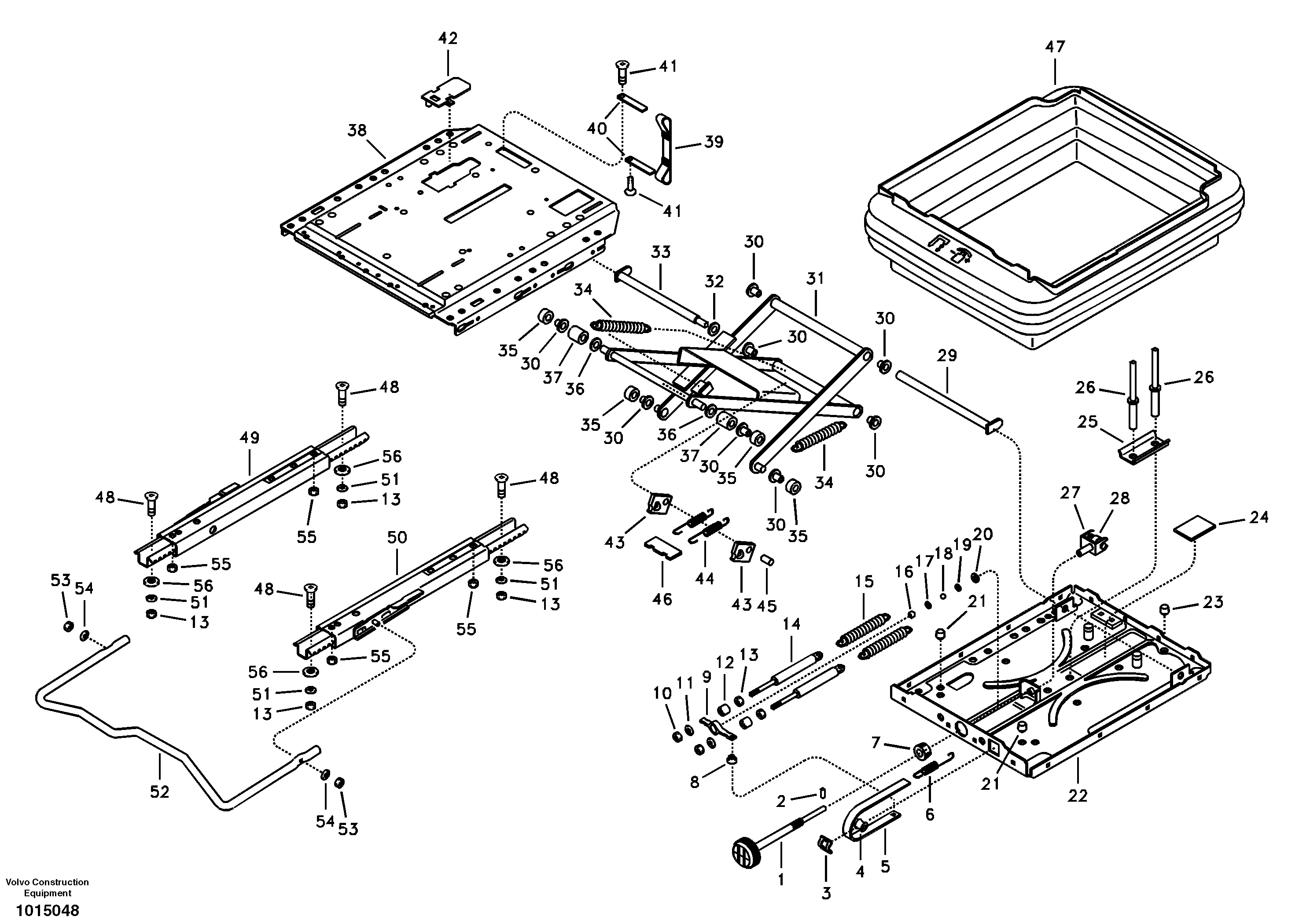 Operator's seat — volvo parts diagram