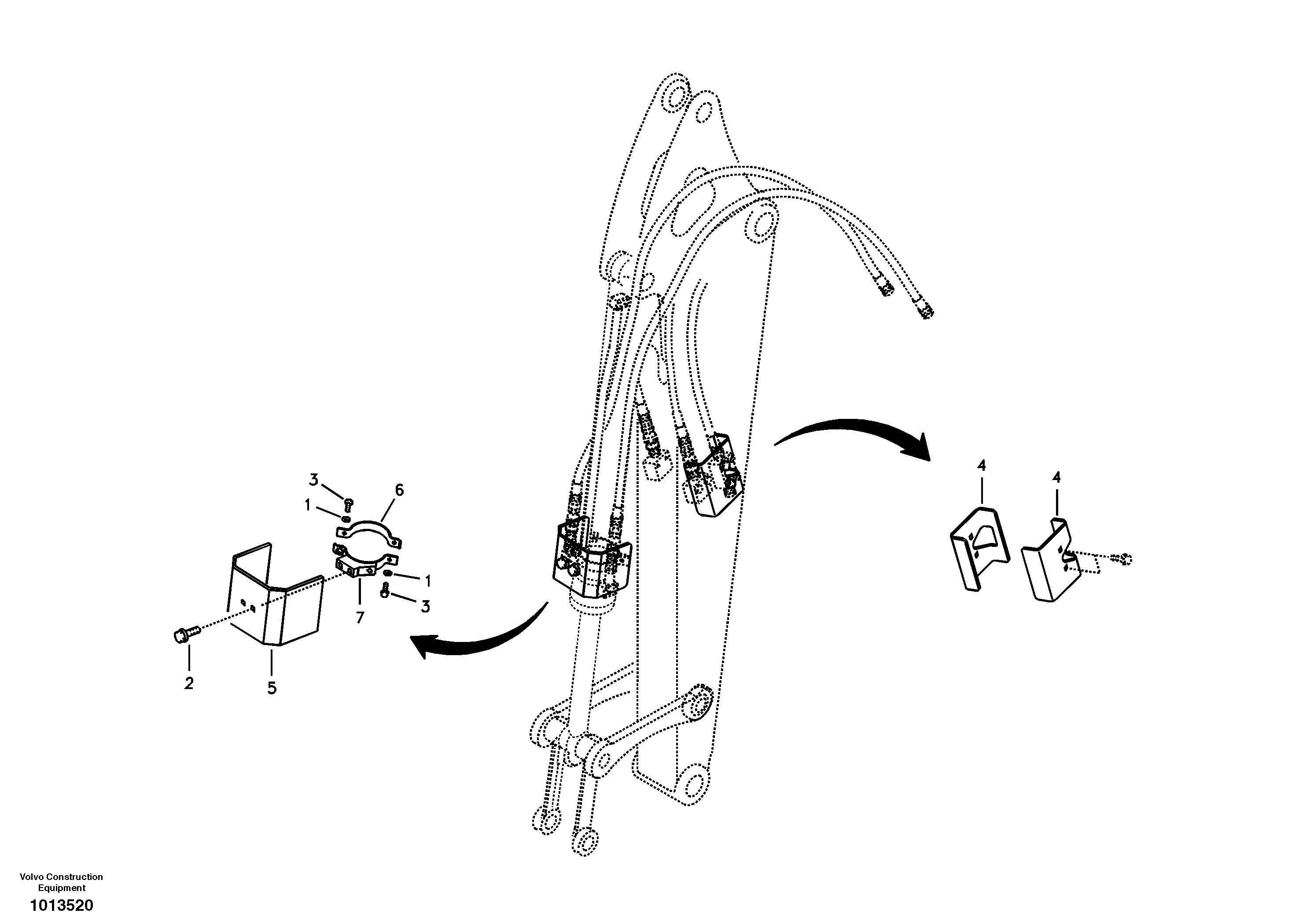 Working hydraulic, covers — volvo parts diagram