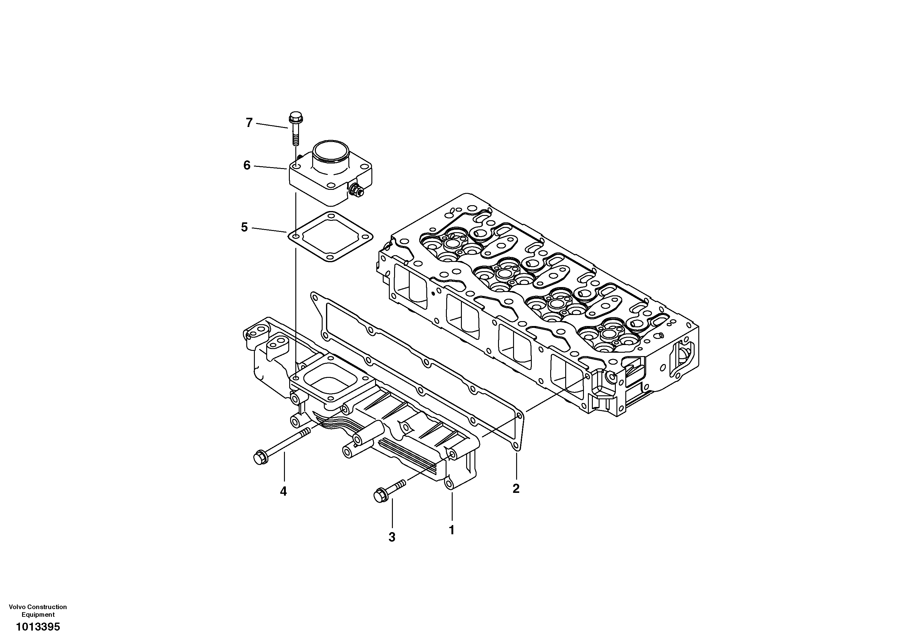 Inlet manifold — volvo parts diagram