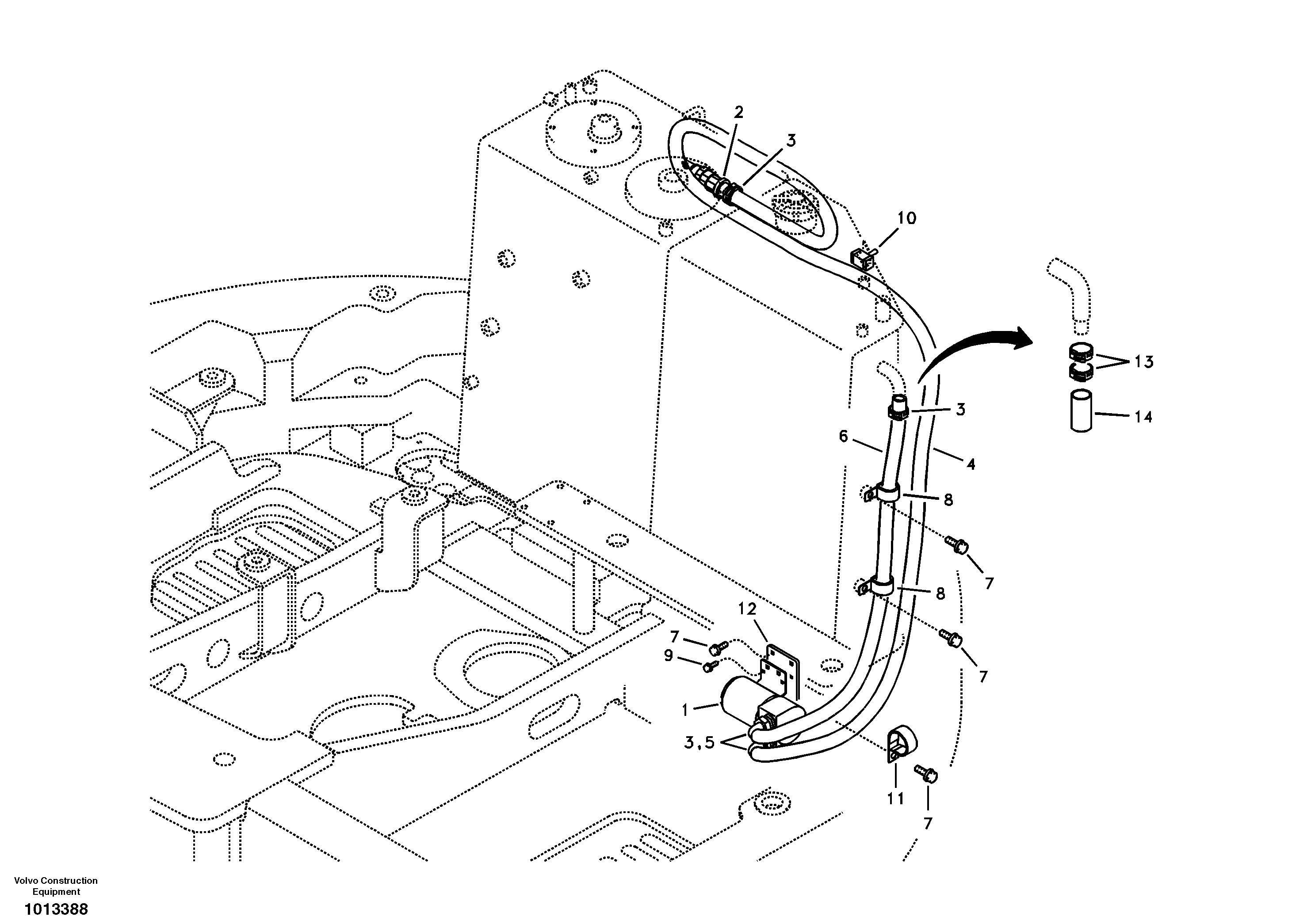 Fuel filling pump — volvo parts diagram