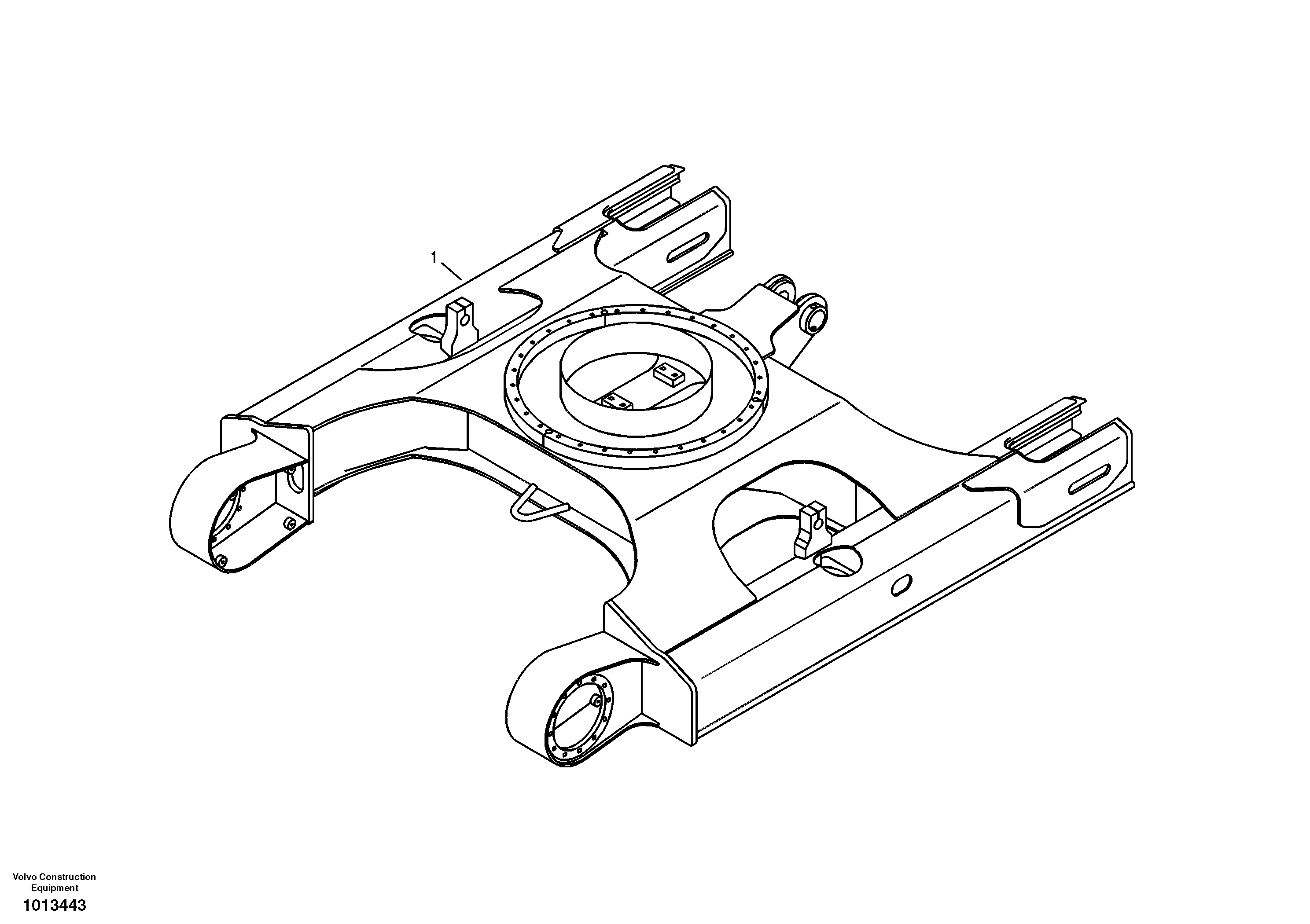 Undercarriage frame — volvo parts diagram