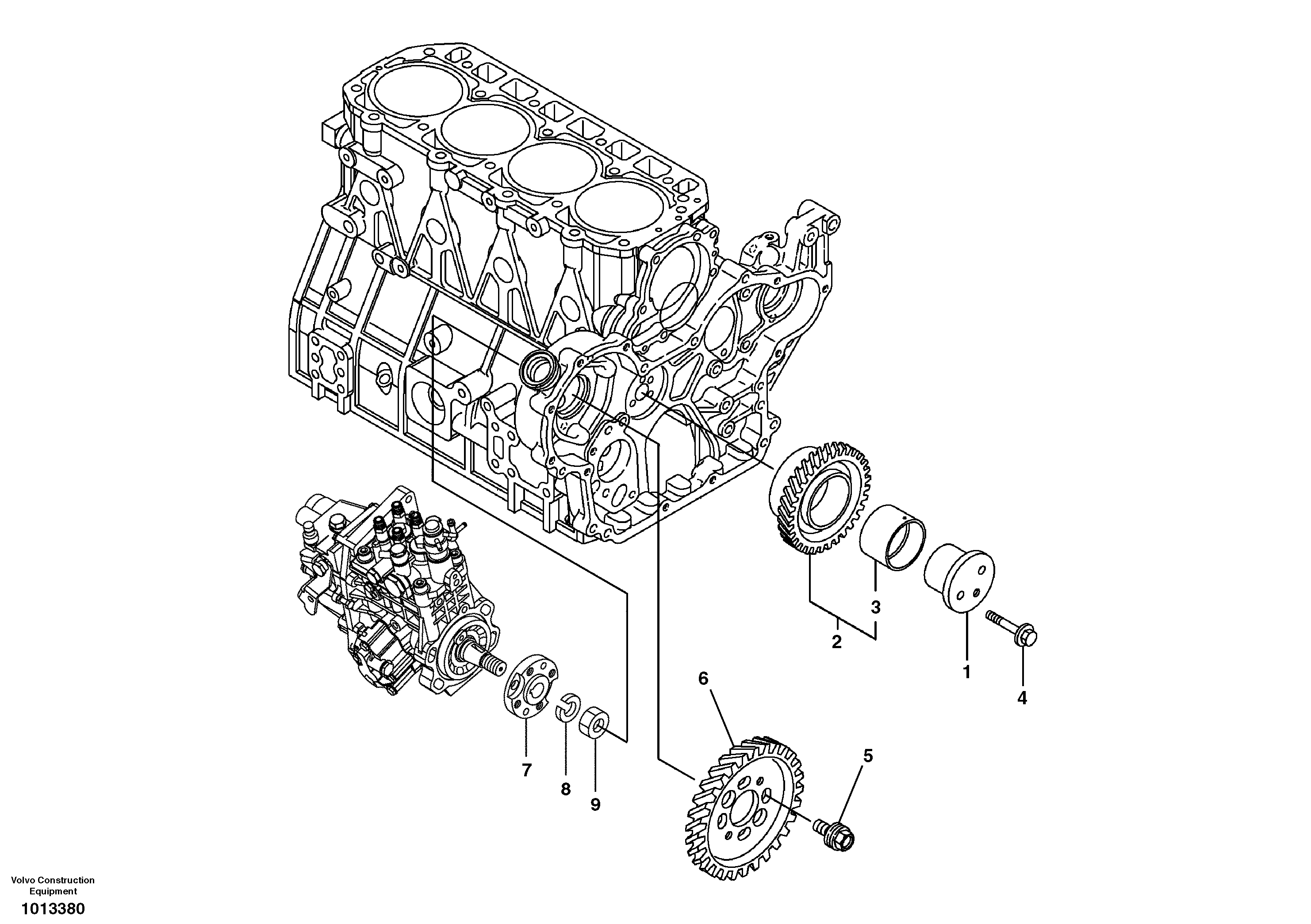 Timing gear — volvo parts diagram