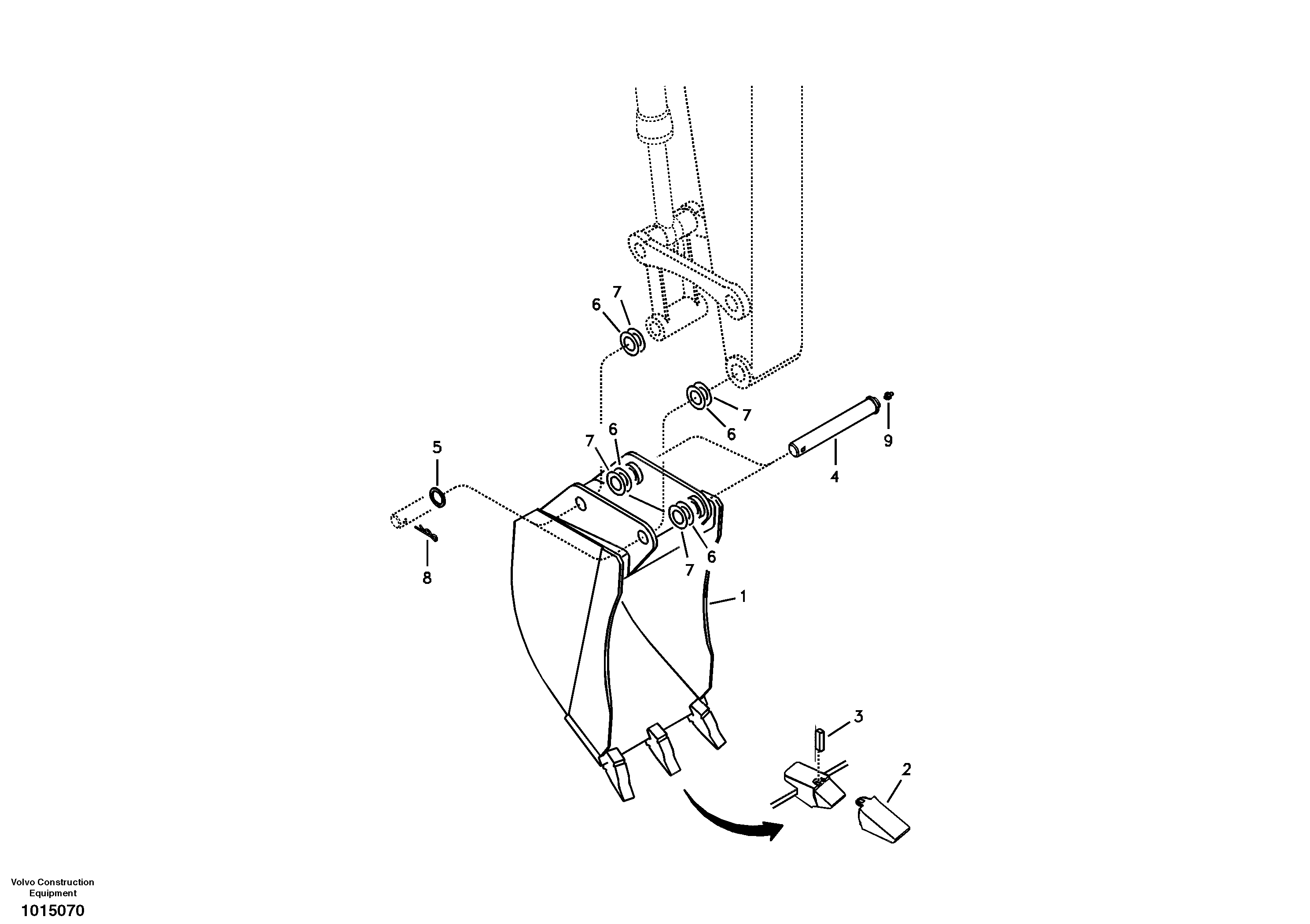 Bucket — volvo parts diagram