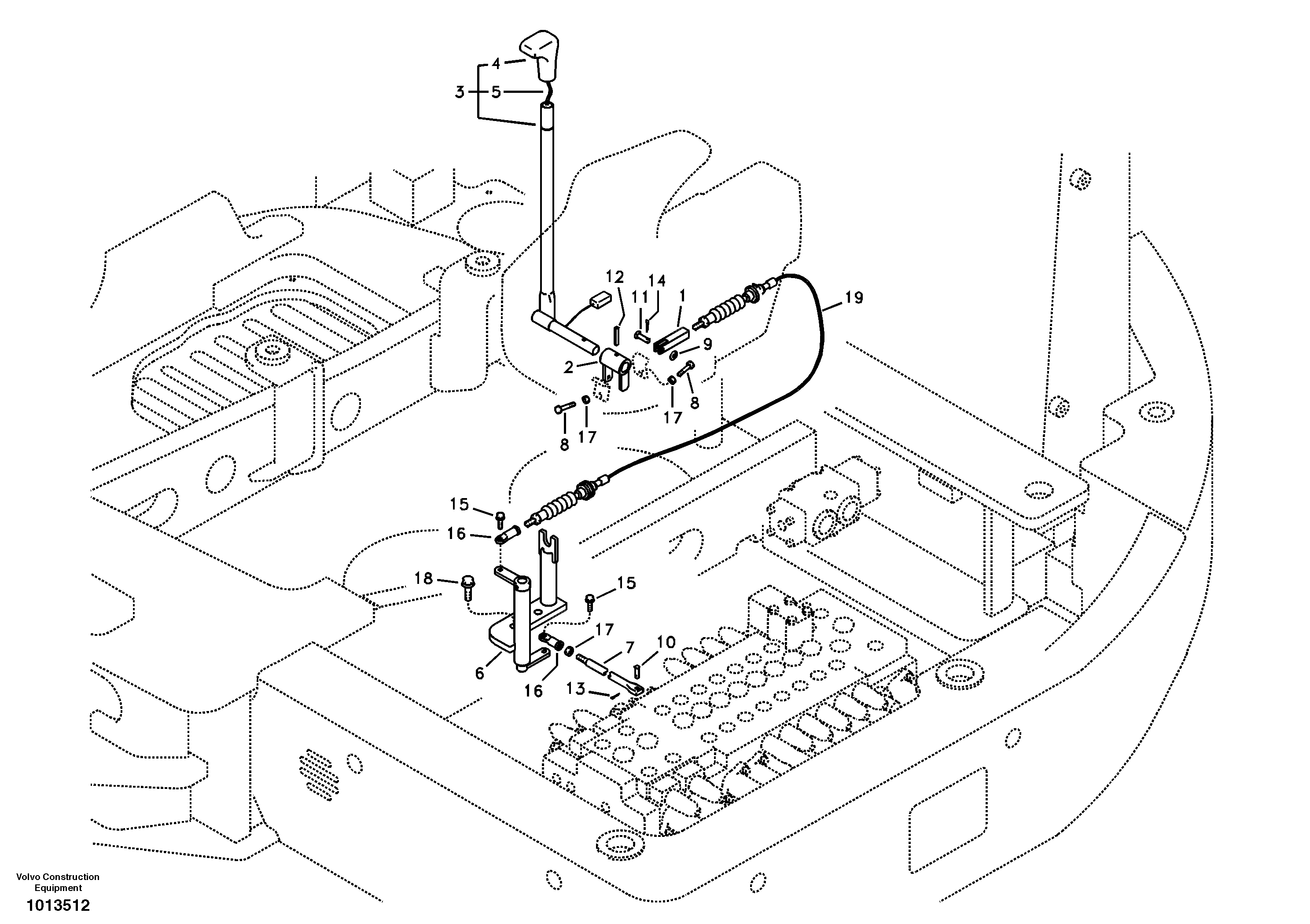 Control links, dozer blade — volvo parts diagram