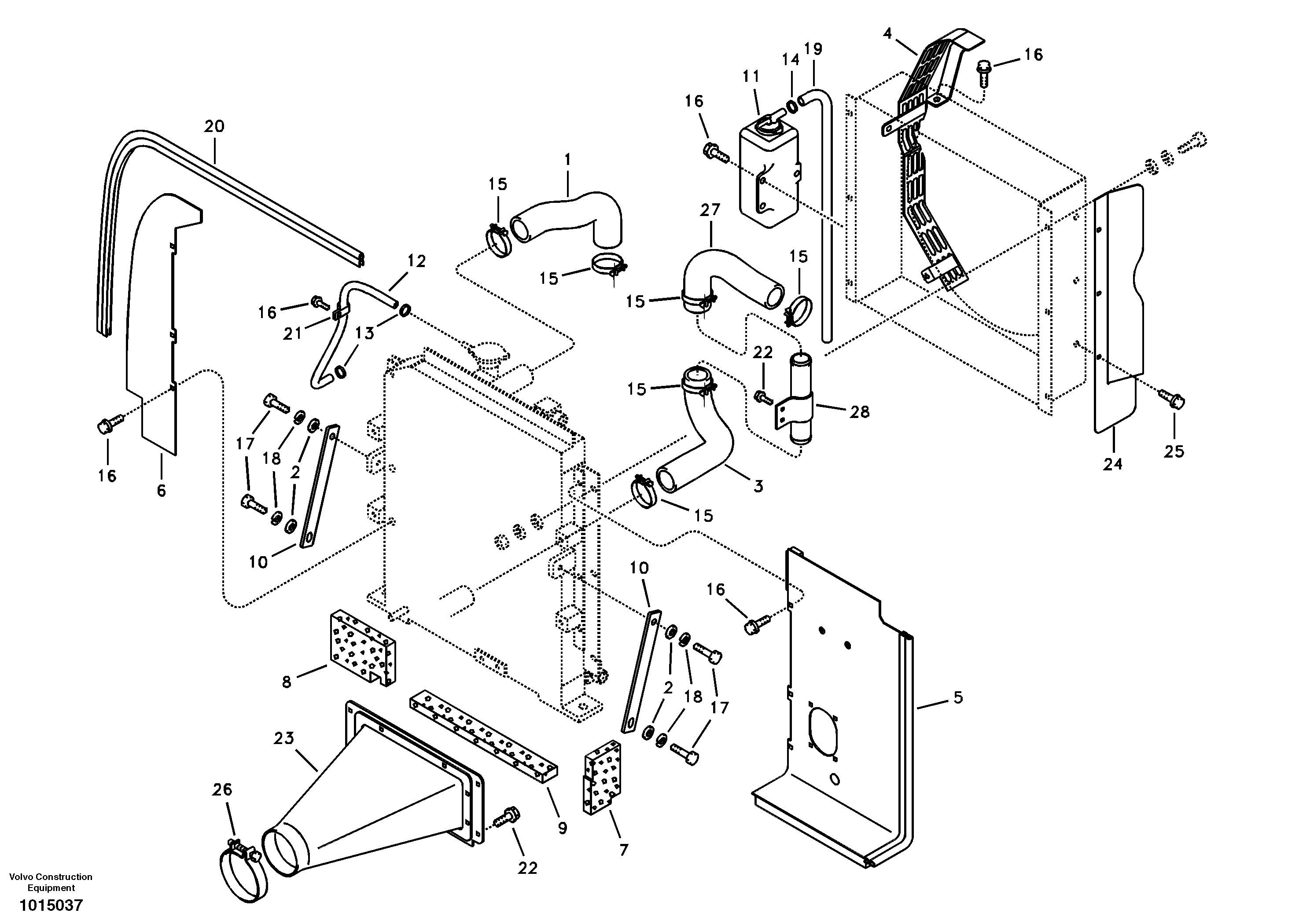 Cooling system — volvo parts diagram