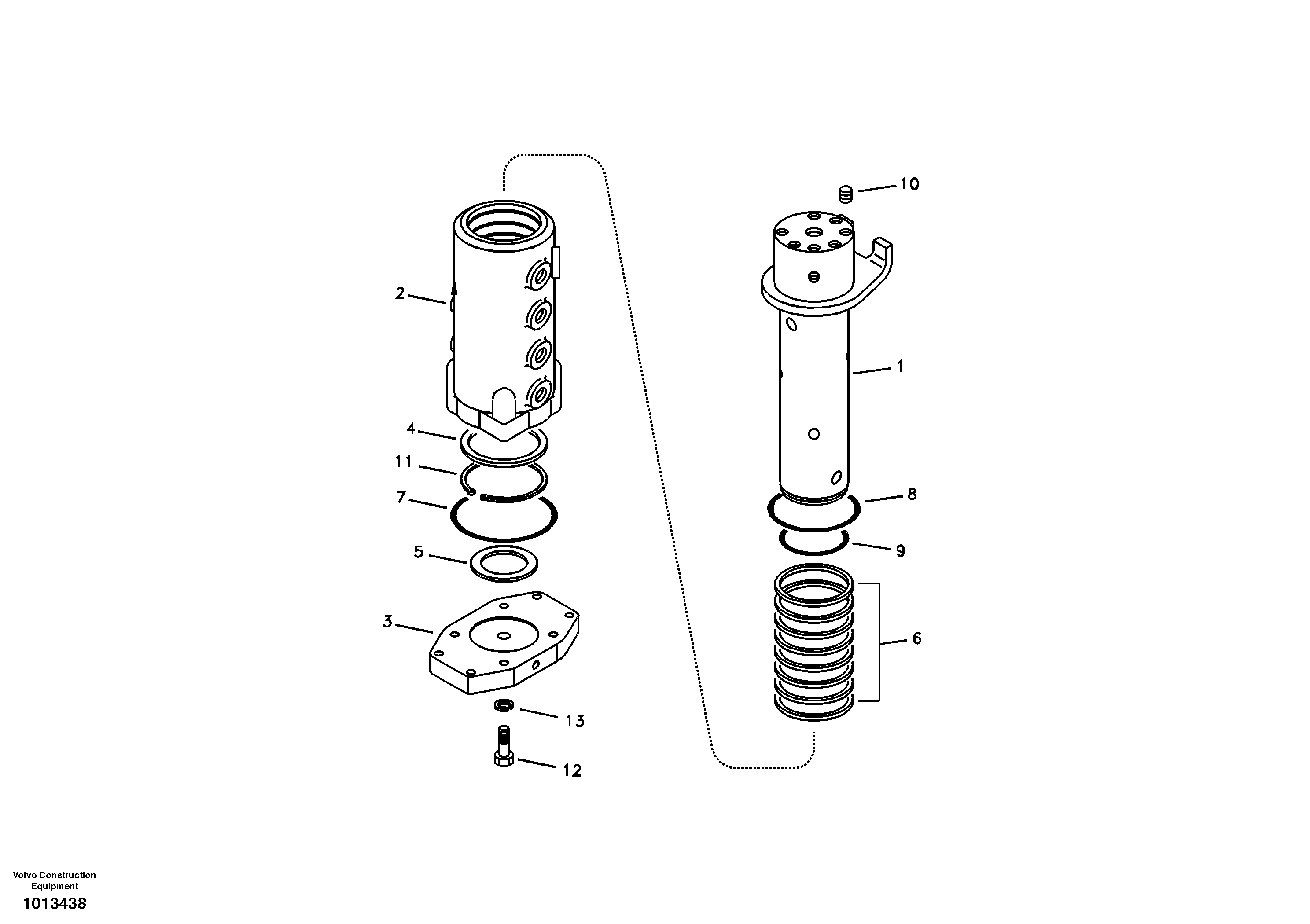 Turning joint — volvo parts diagram
