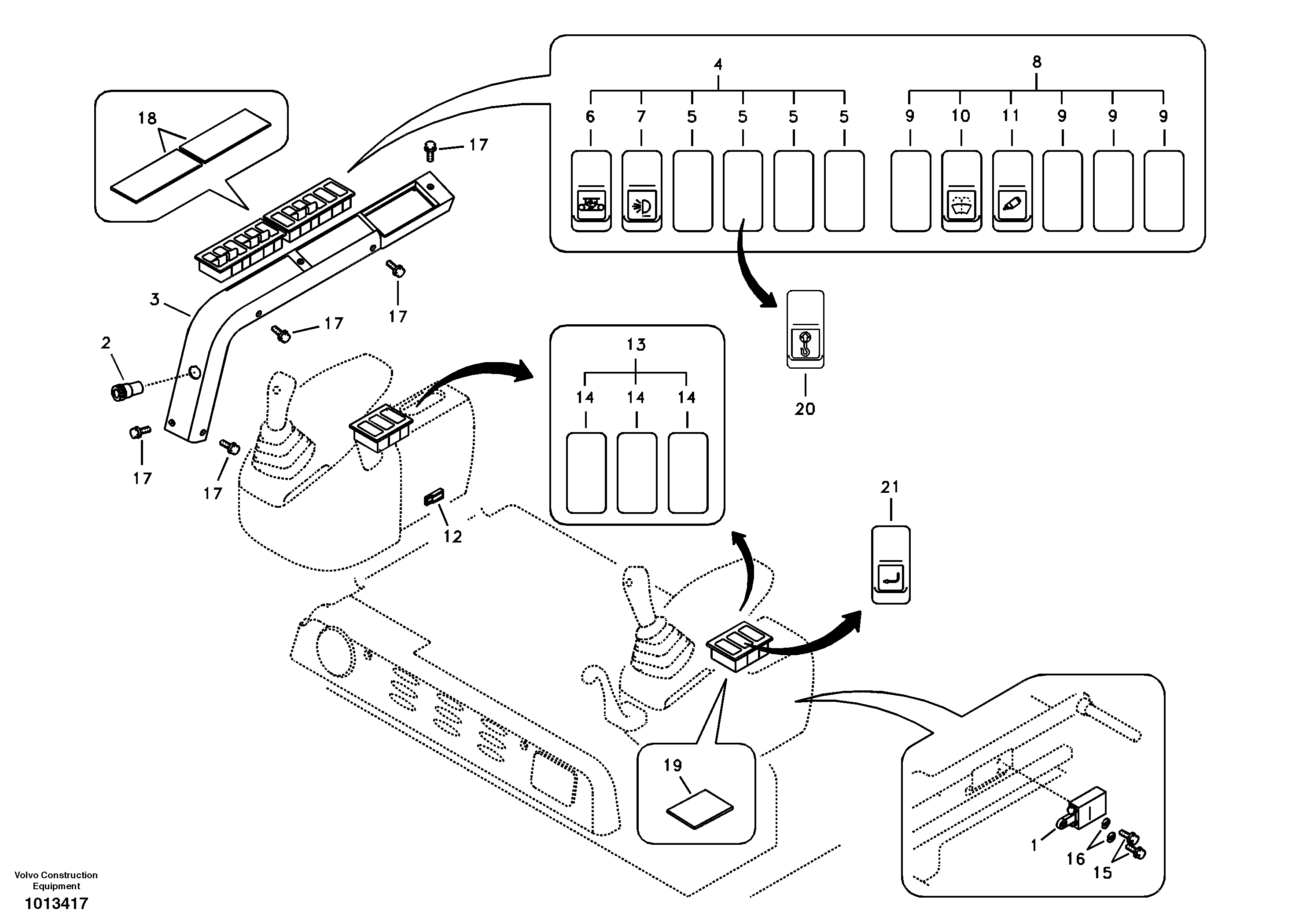 Switch — volvo parts diagram