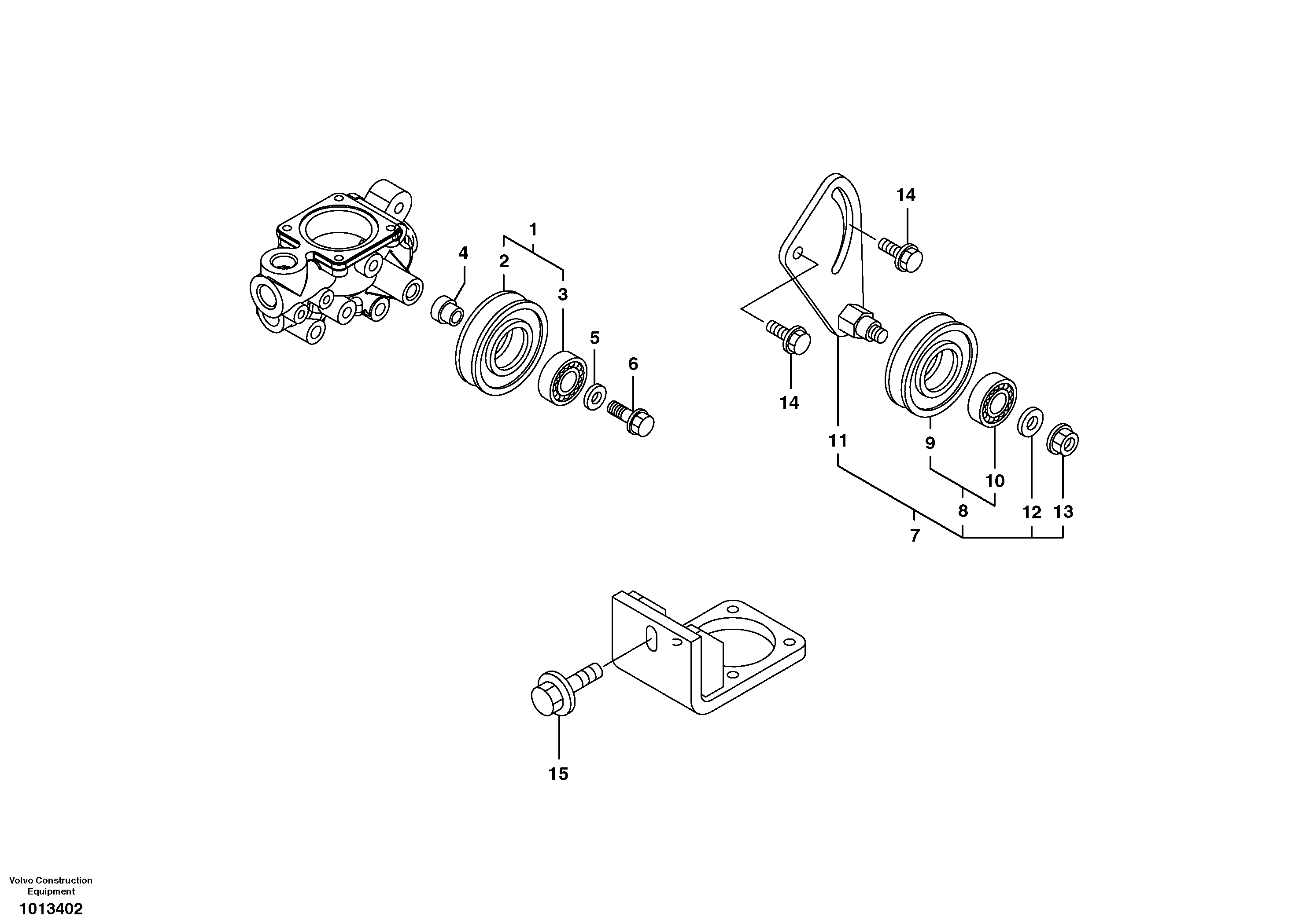 Belt transmission — volvo parts diagram