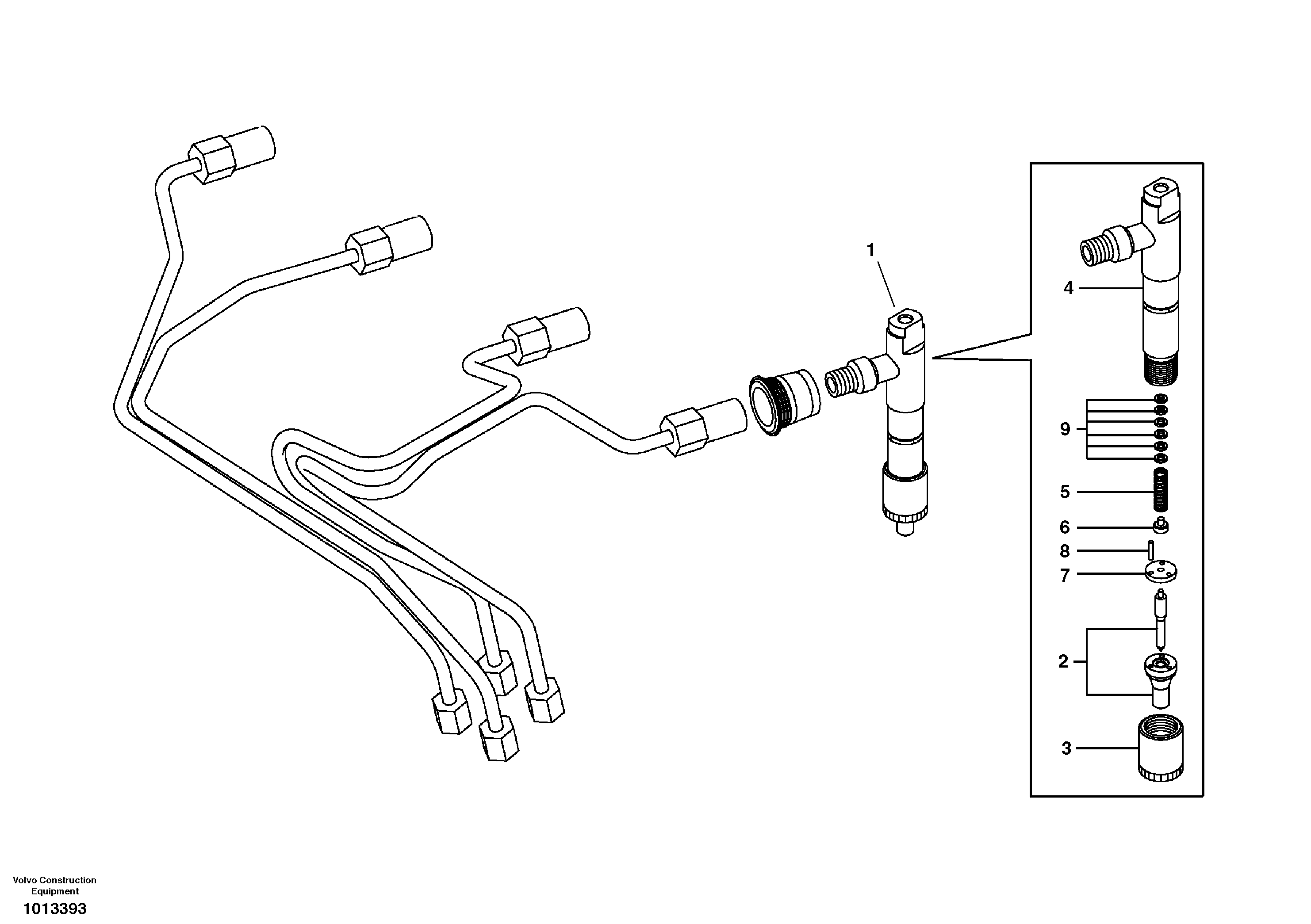 Injector — volvo parts diagram
