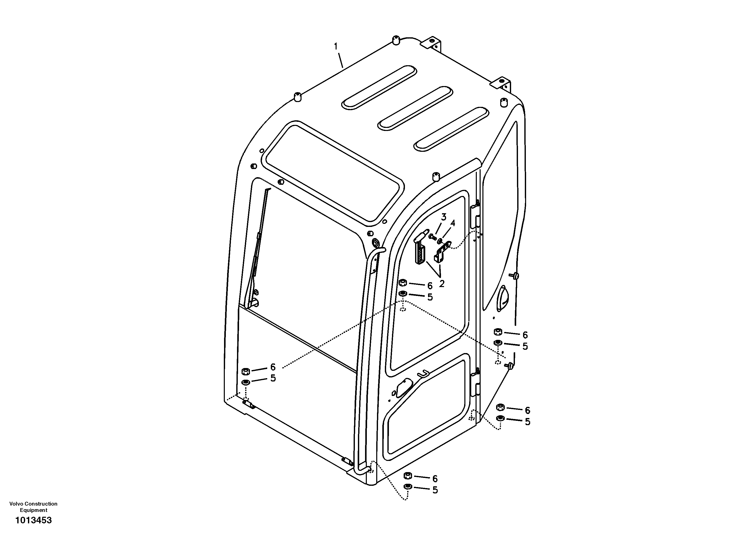 Cab mount — volvo parts diagram