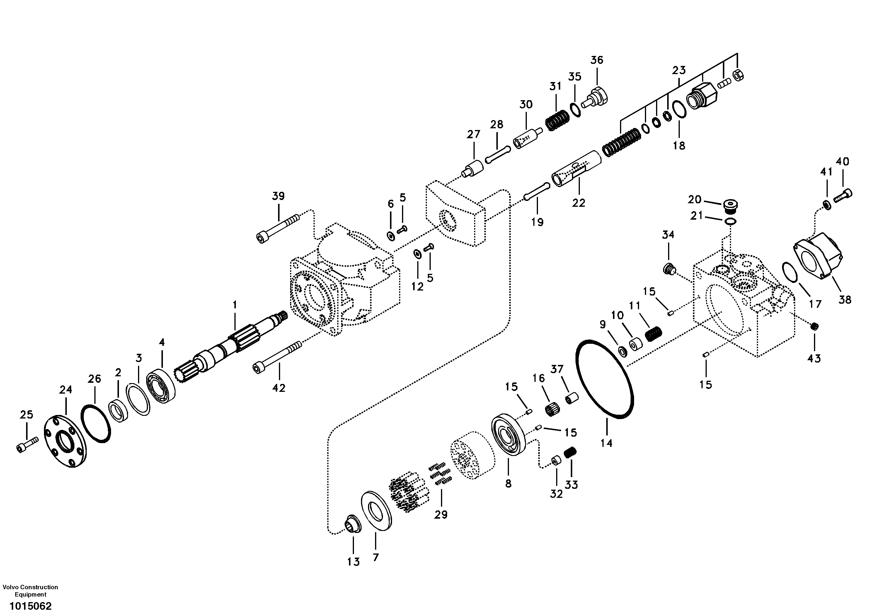 Hydraulic pump — volvo parts diagram