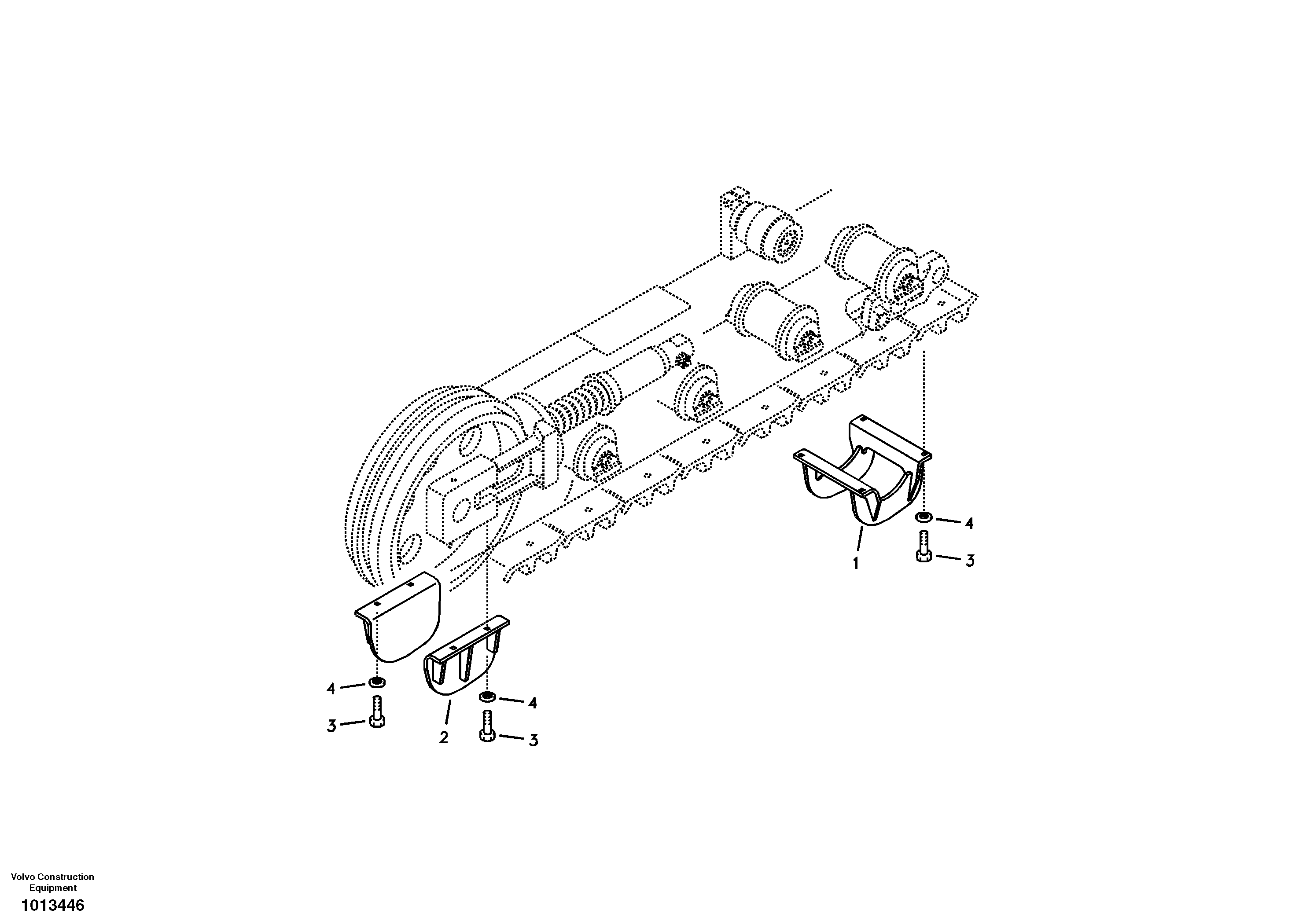 Undercarriage, track guards — volvo parts diagram