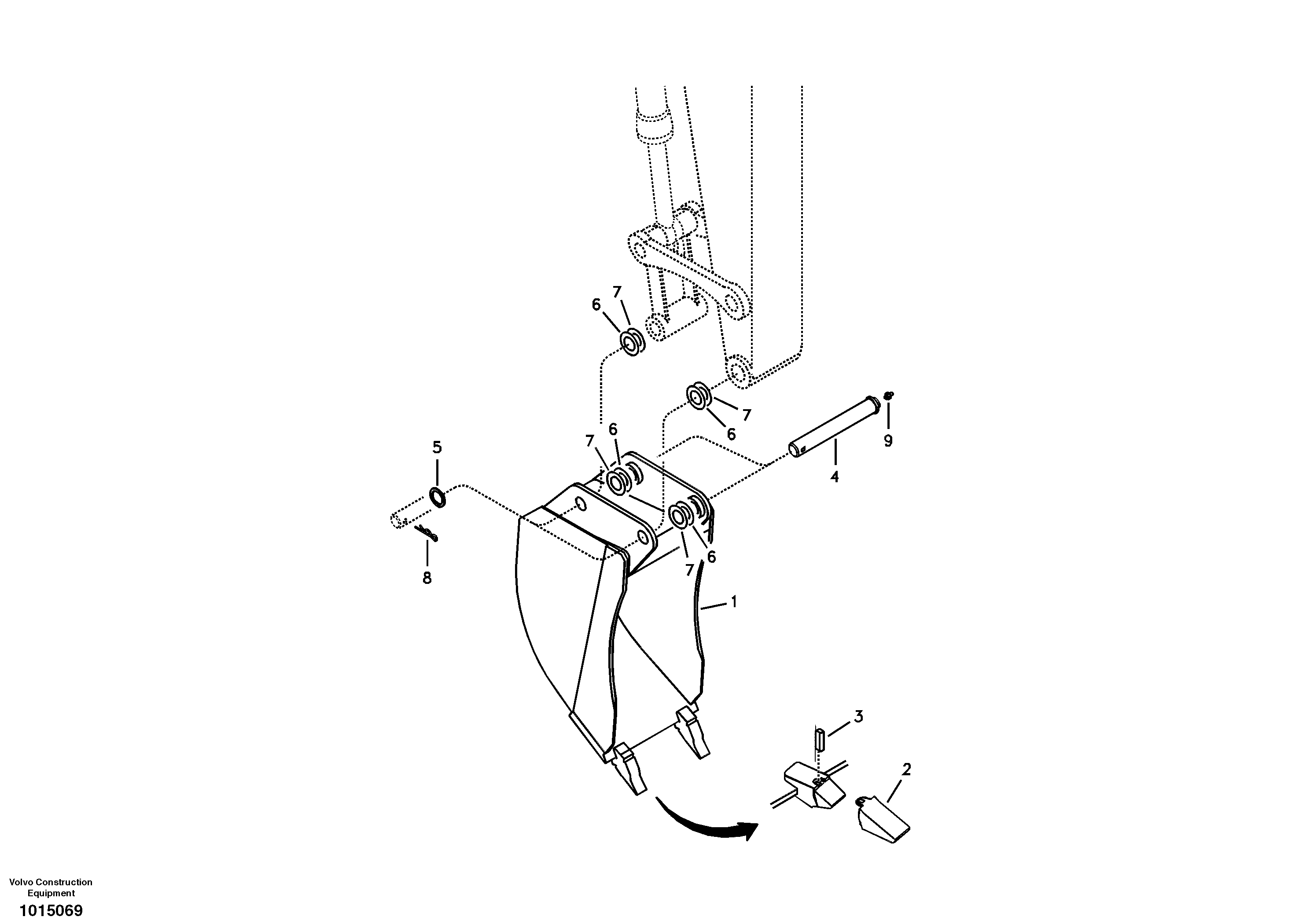 Bucket — volvo parts diagram