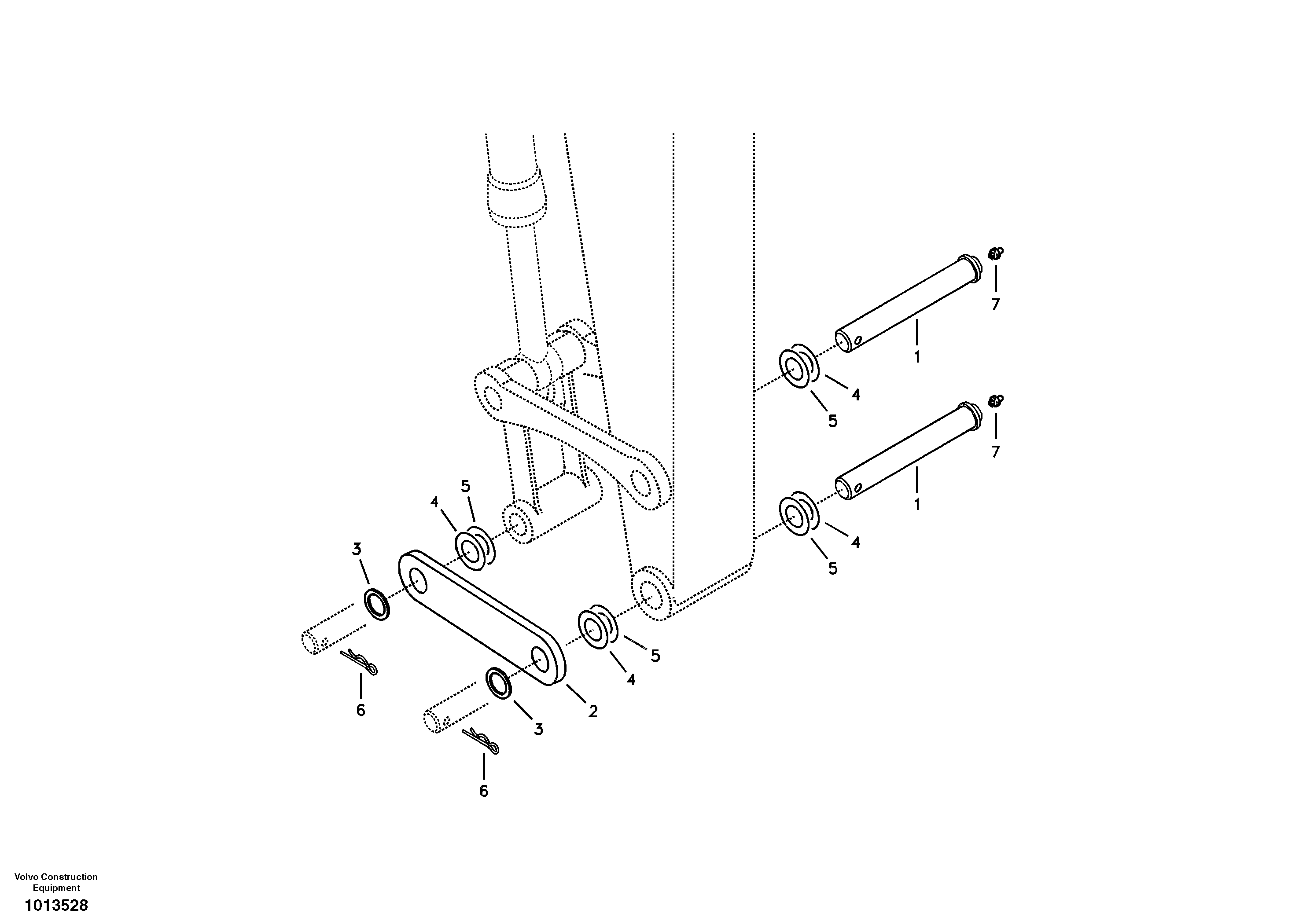 Linkage for no bucket — volvo parts diagram