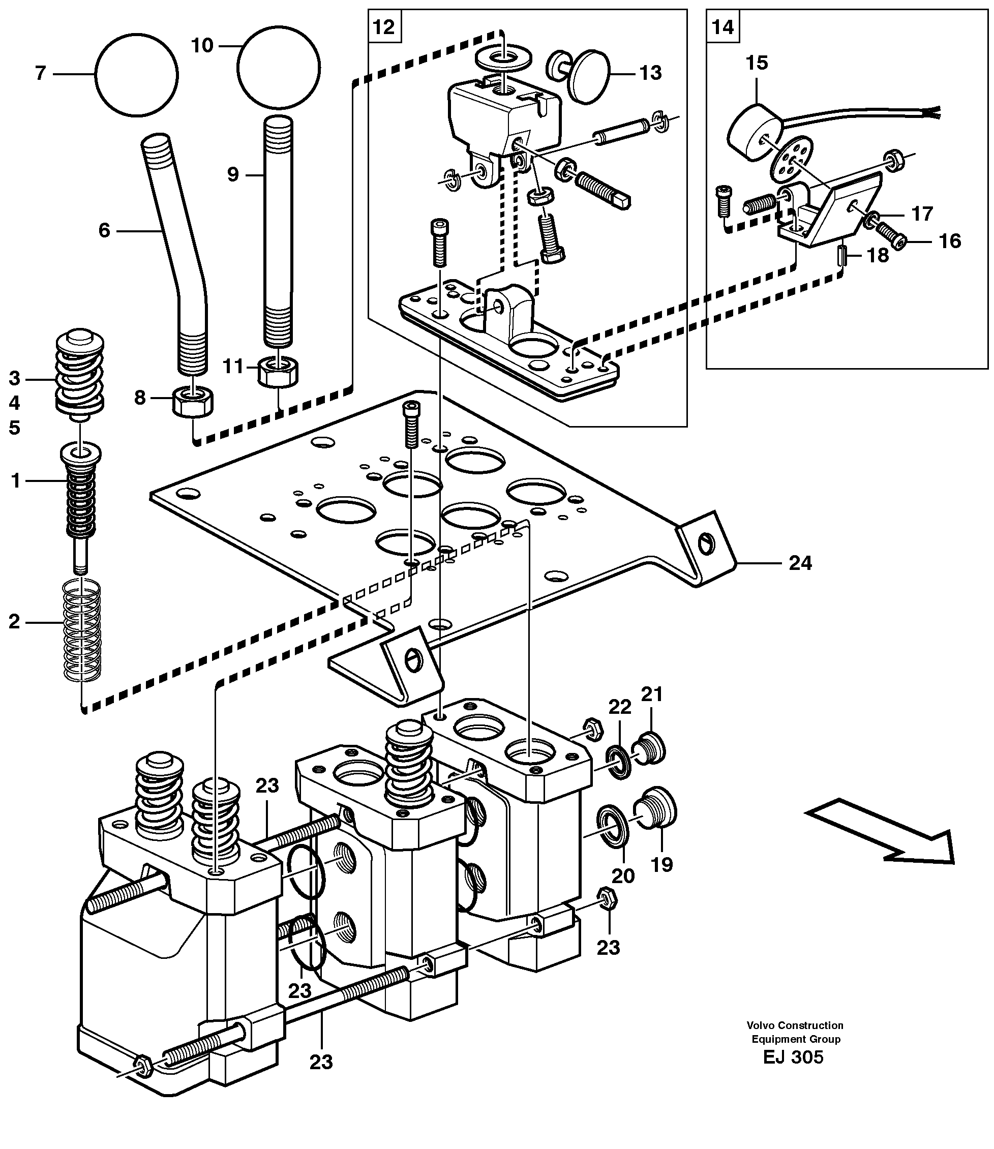Servo valve — volvo parts diagram
