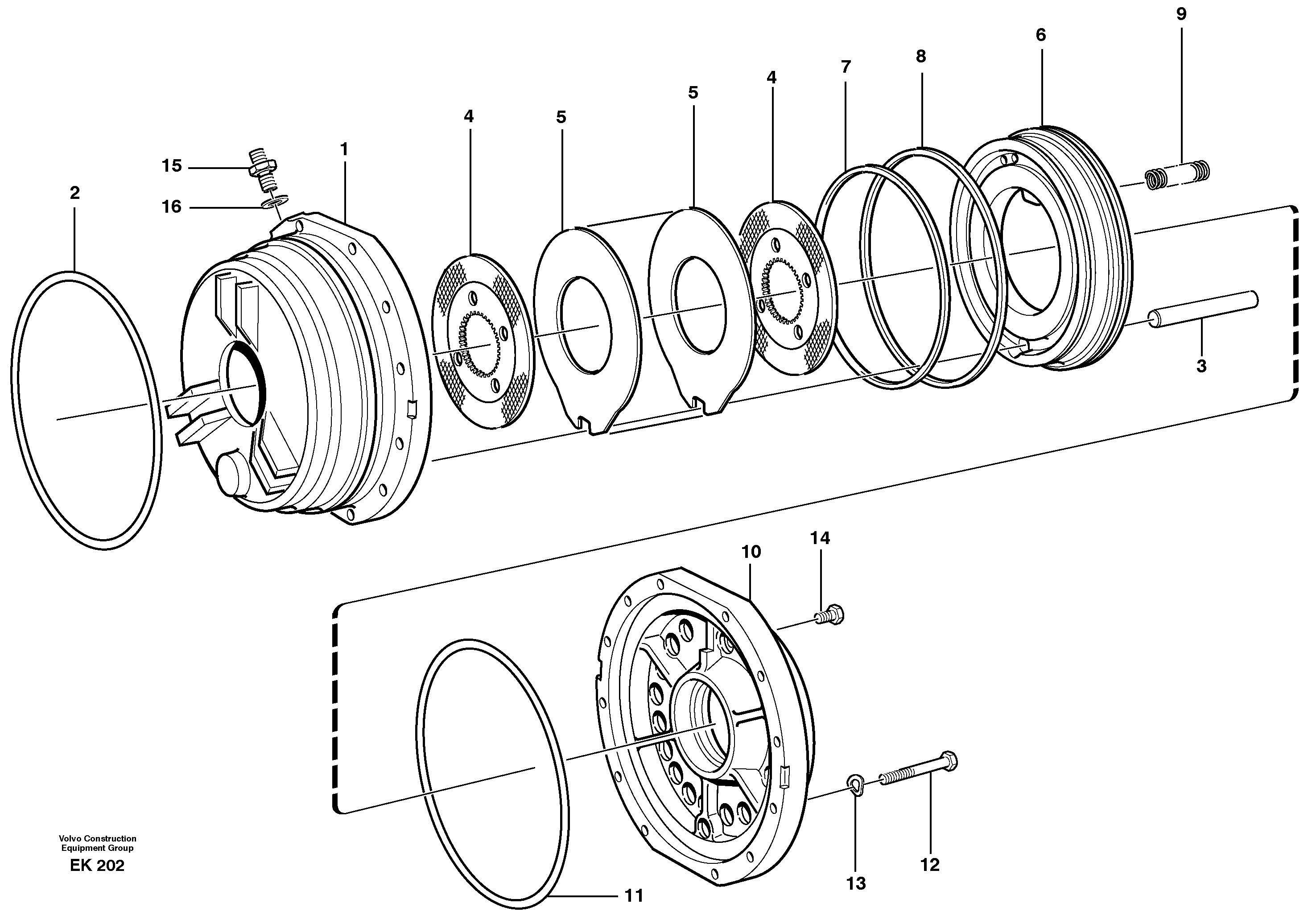 Parking brake — volvo parts diagram