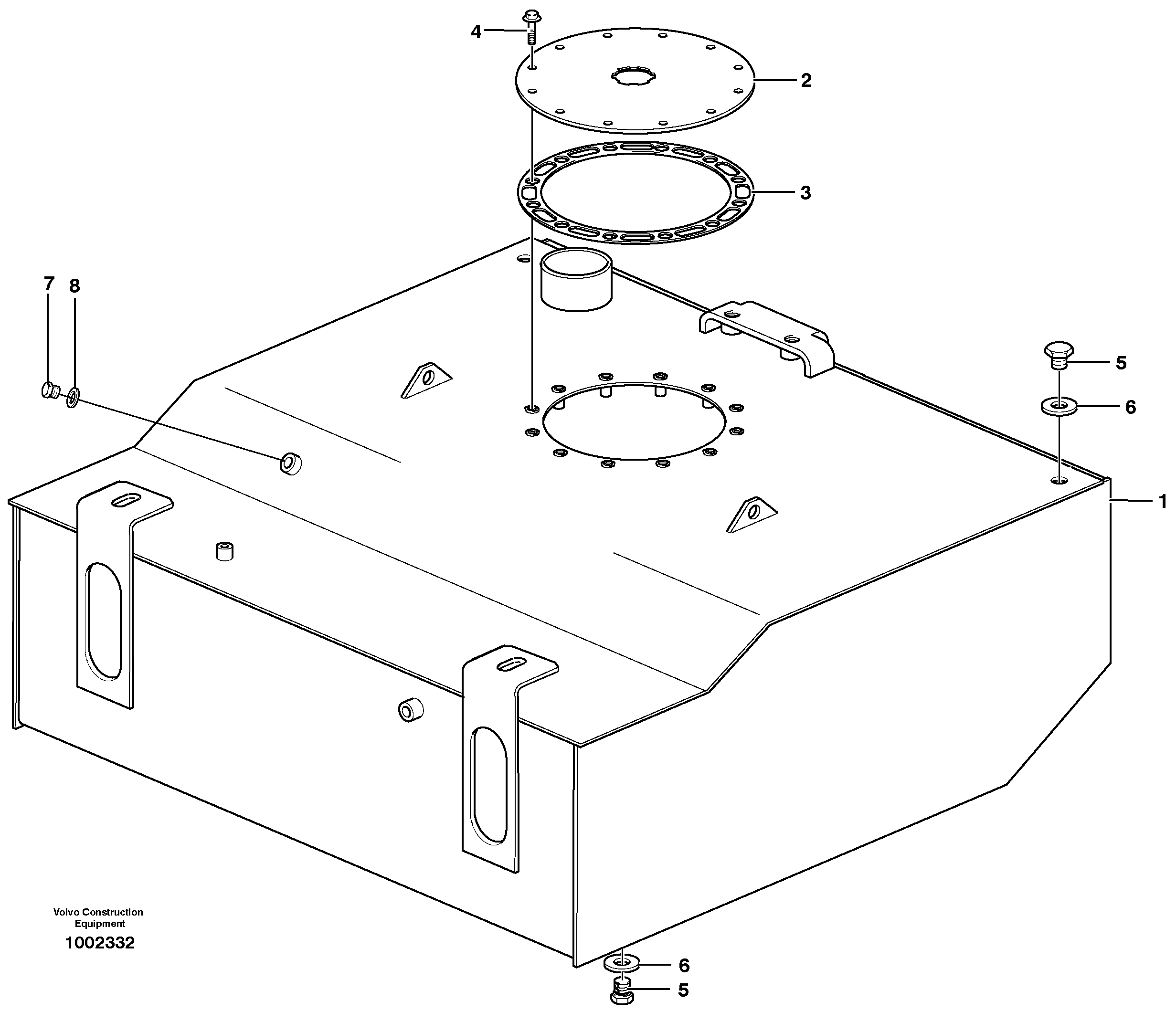 Fuel tank — volvo parts diagram