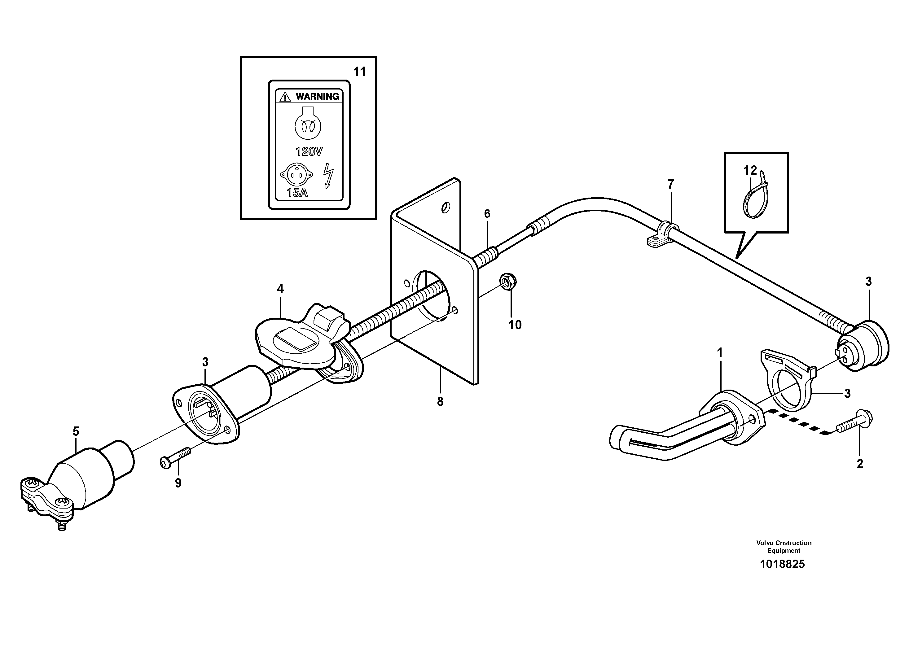 Engine heater. 82167 — volvo parts diagram