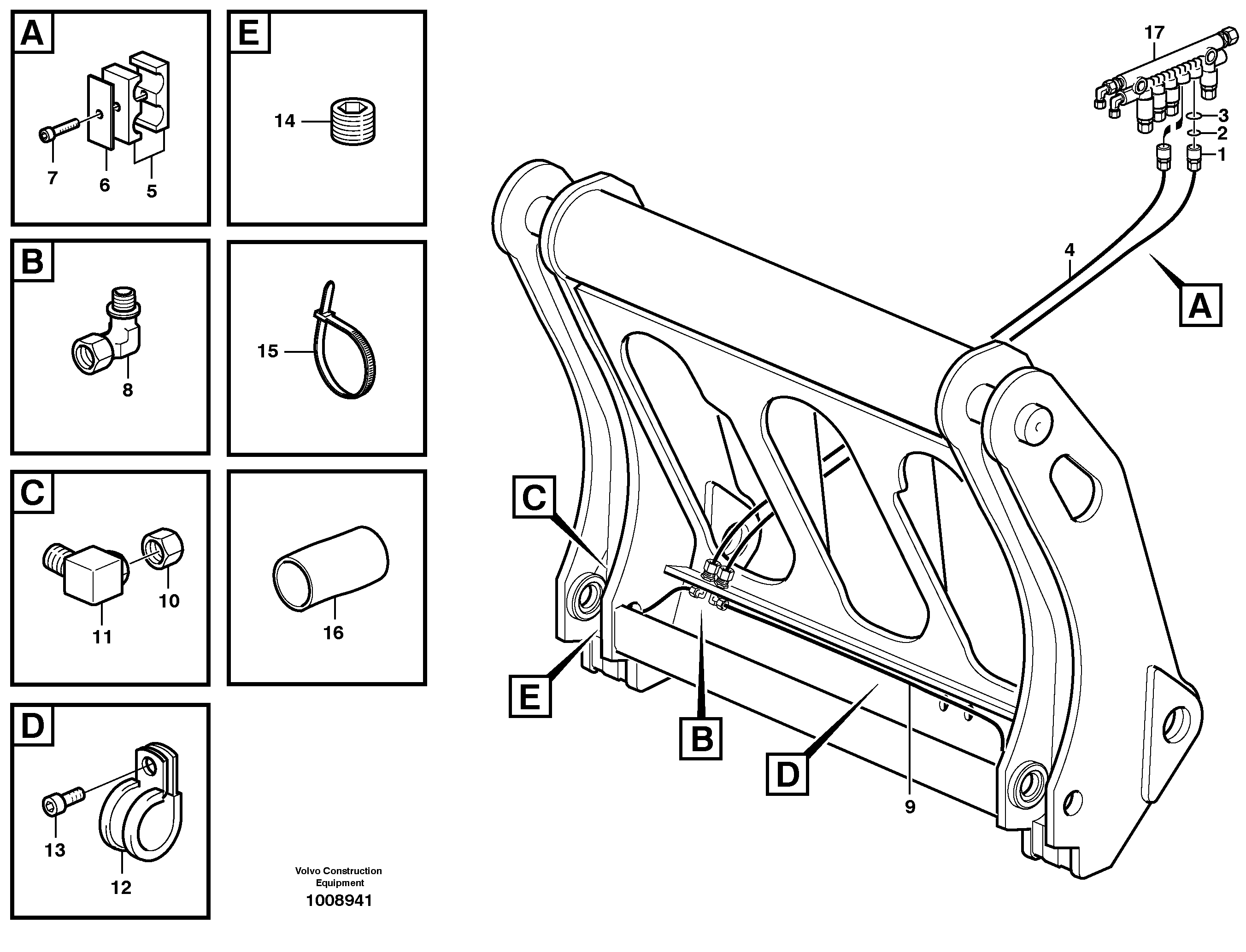 Central lubrication,tool bar  80066, 82108, 82689 — volvo parts diagram