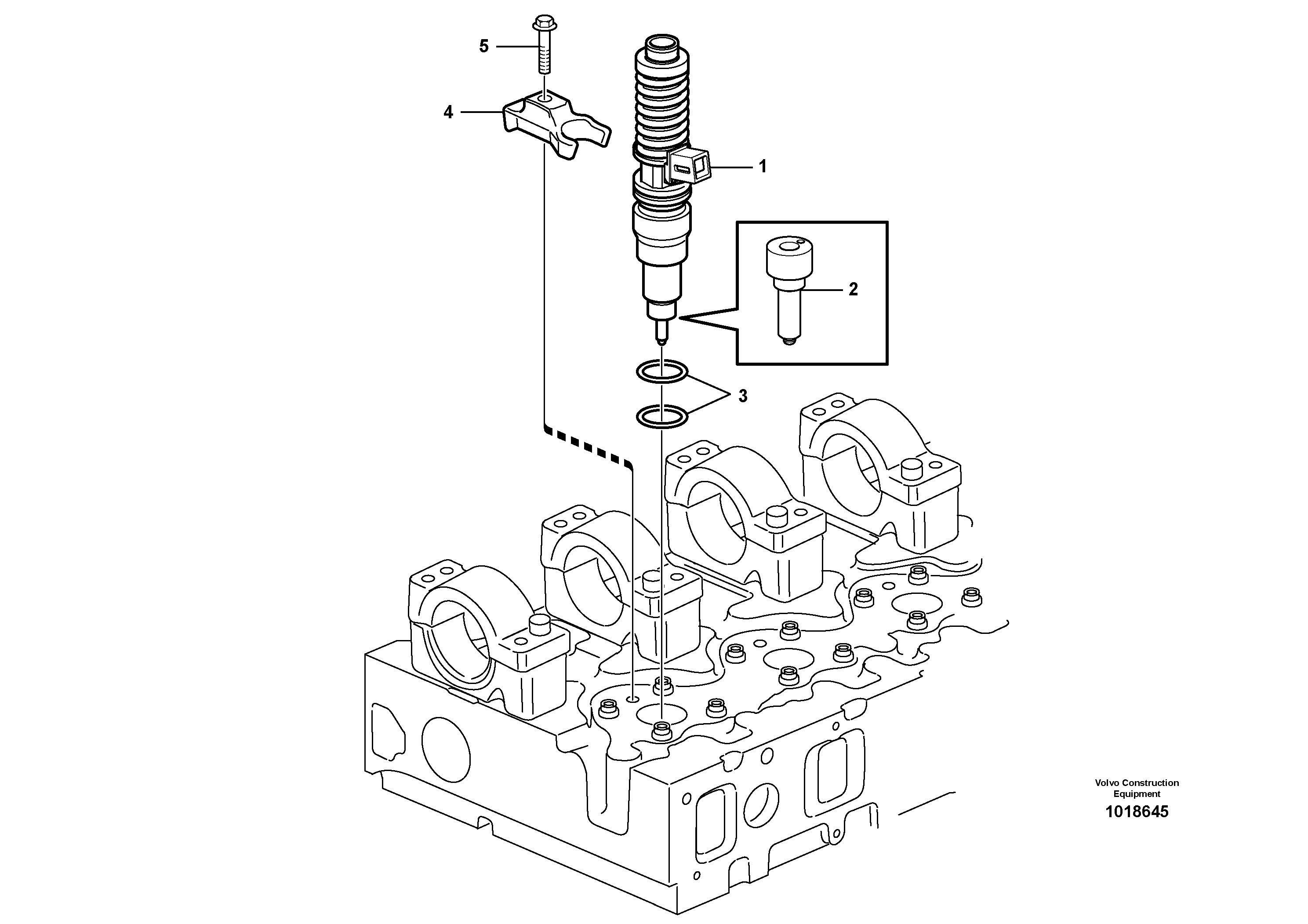 Injector — volvo parts diagram
