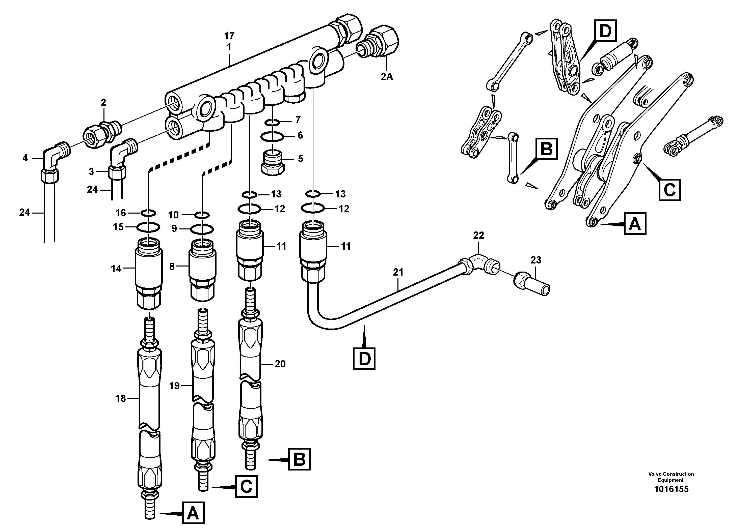 Distribution block, B2  80065, 80318, 82108, 82689 — volvo parts diagram