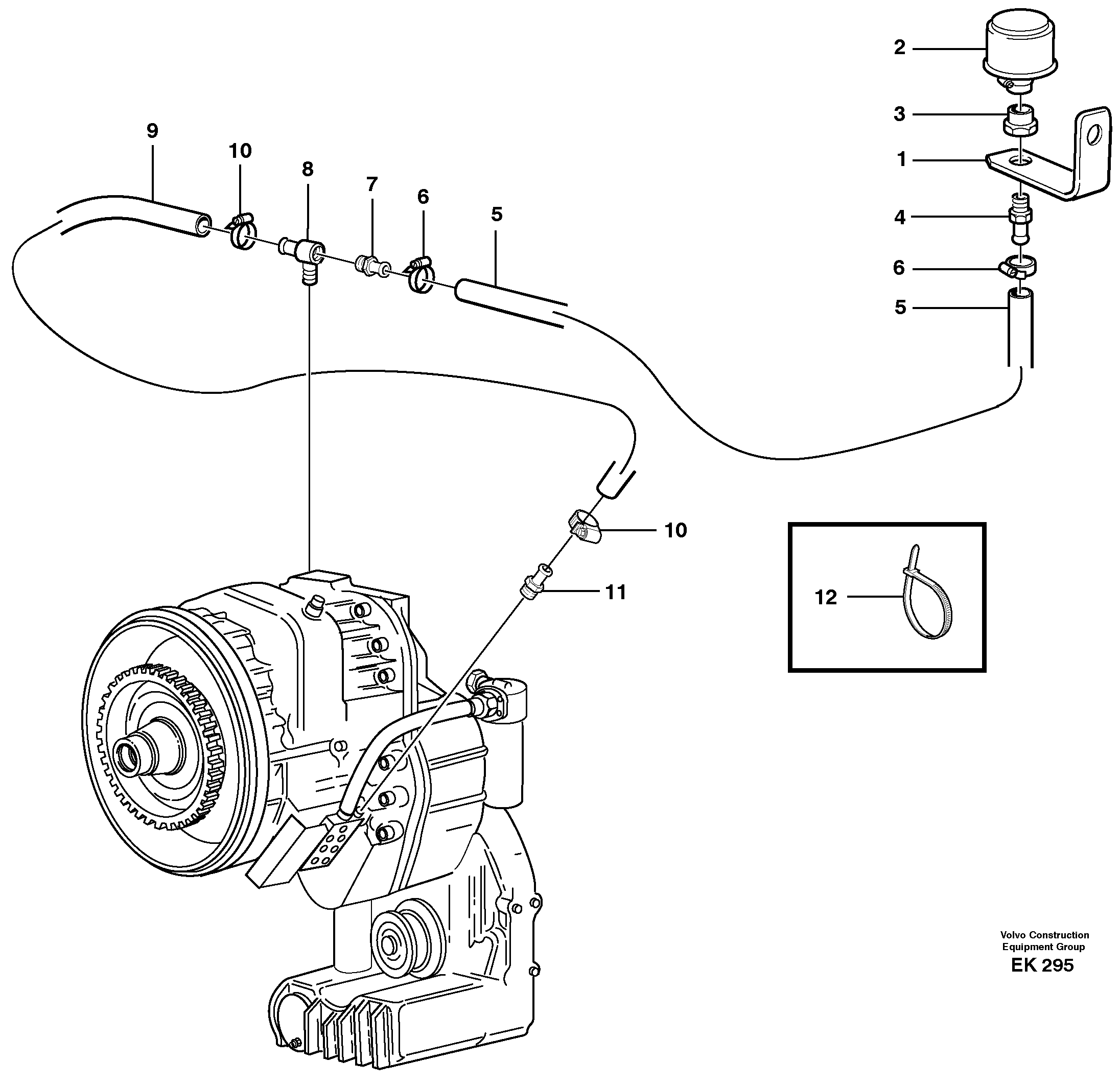 Ventilation for transmission. — volvo parts diagram