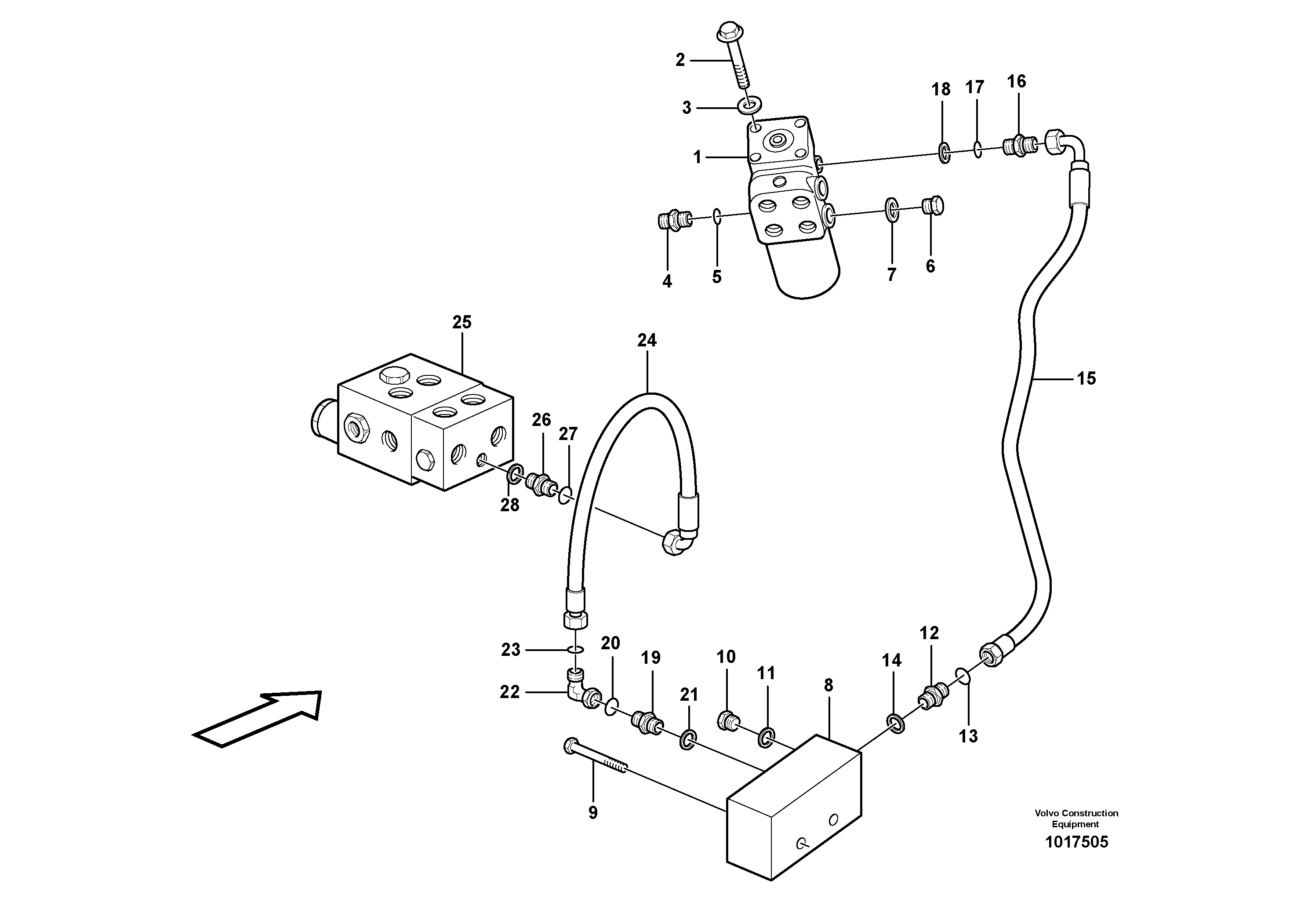 Steering system — volvo parts diagram