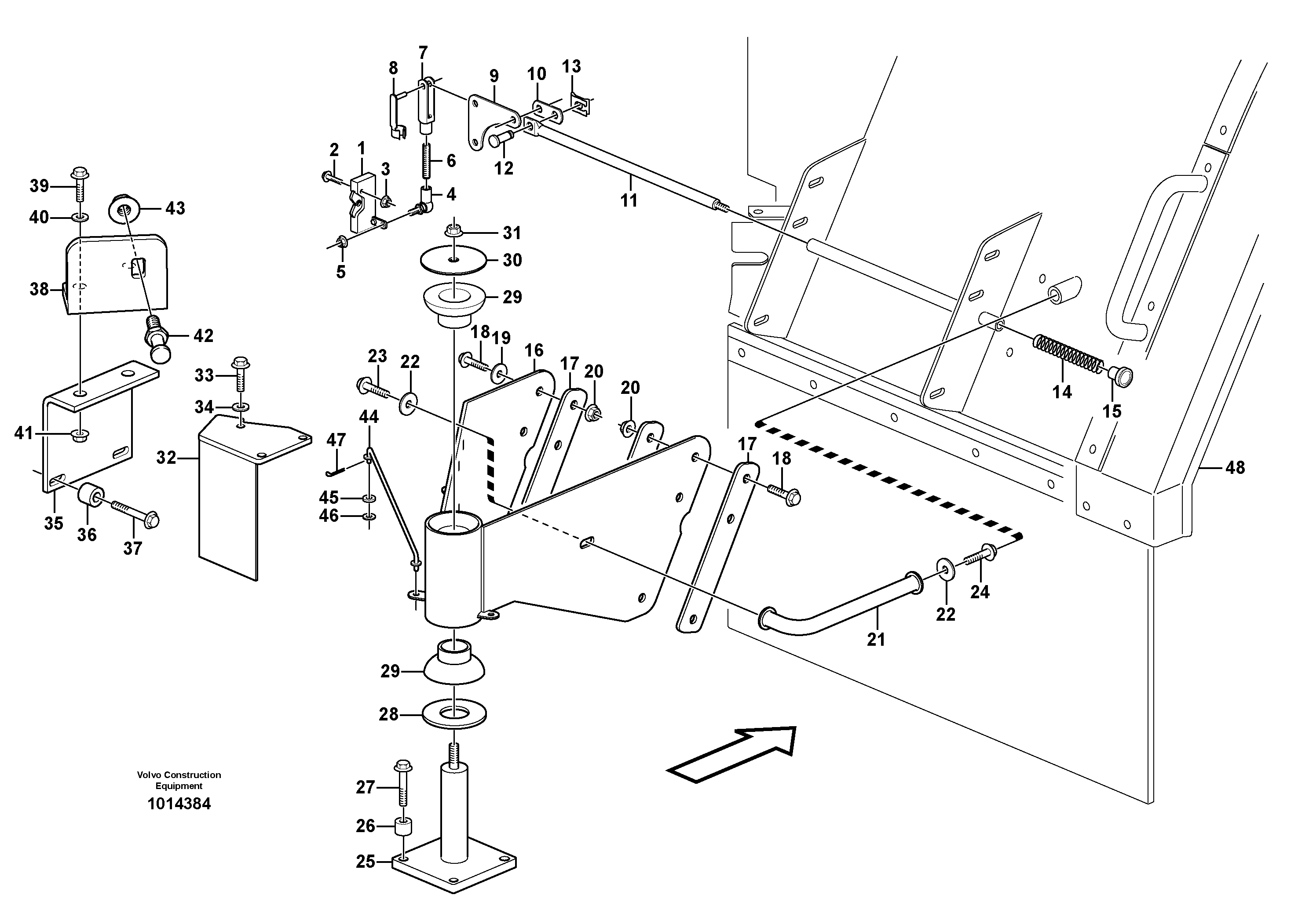 Fenders, fitting parts 80838 — volvo parts diagram