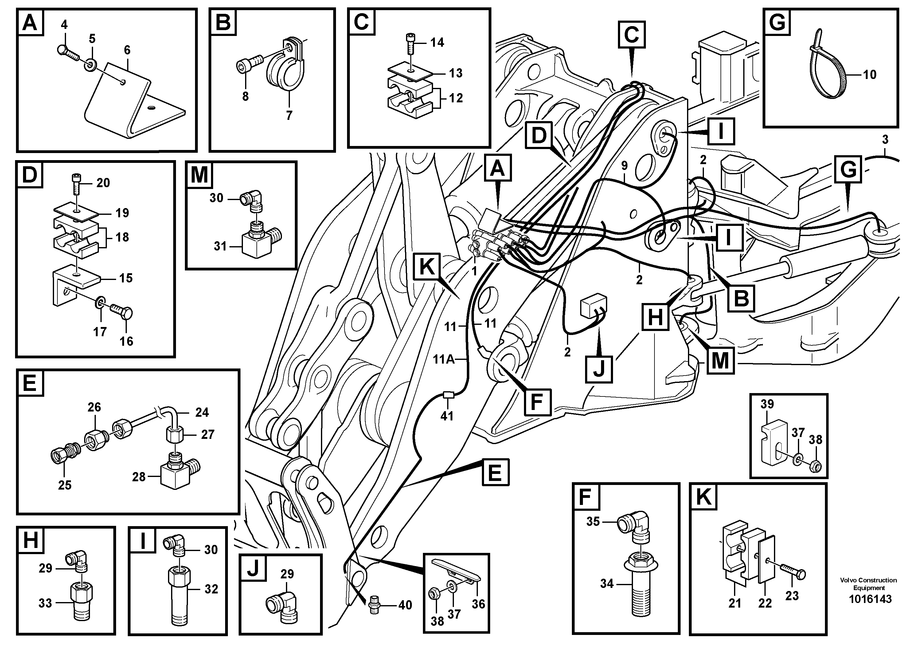 Central lubrication, B1  80065, 82108, 82689 — volvo parts diagram