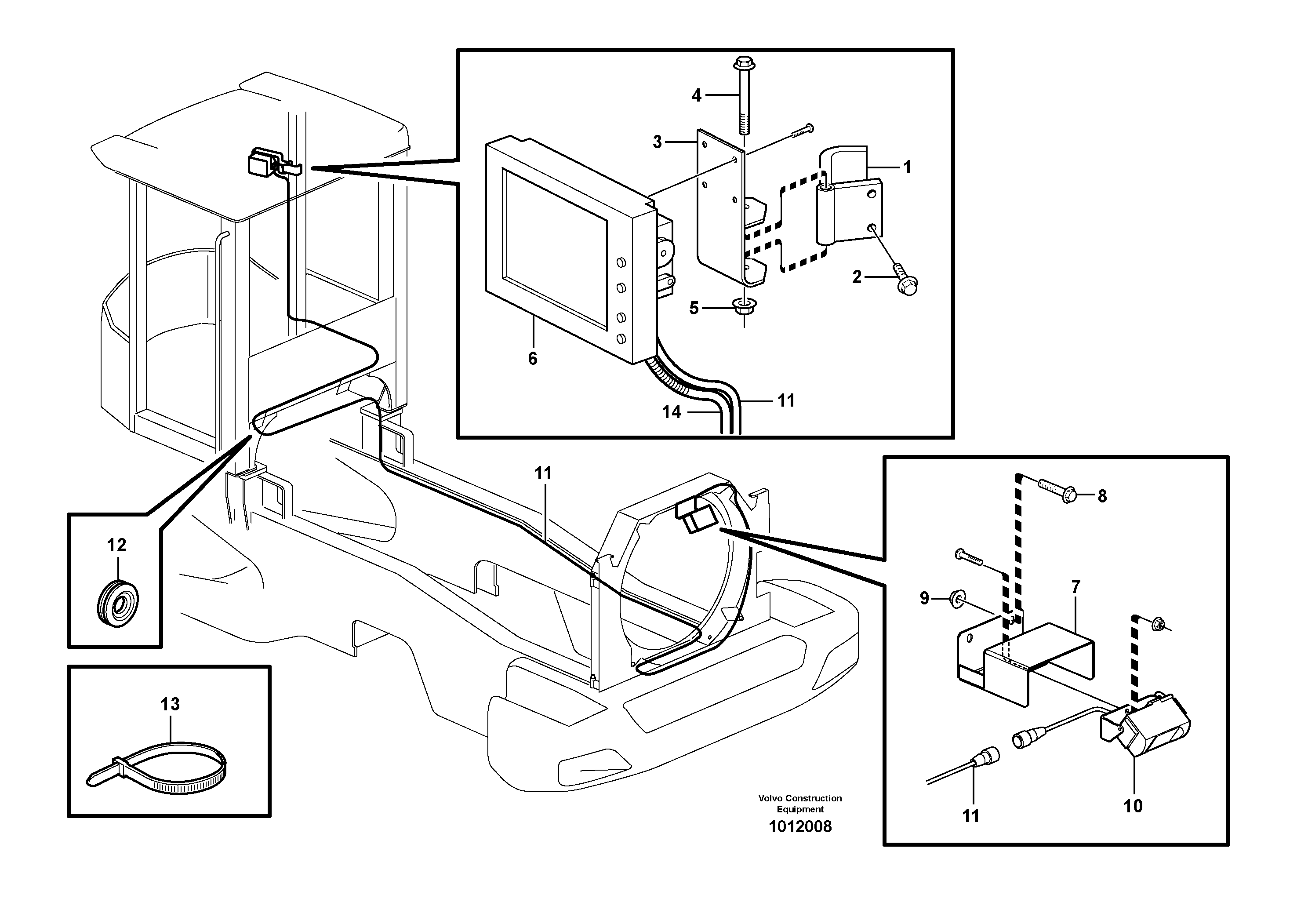 Camera inclusive monitor. 82780 — volvo parts diagram