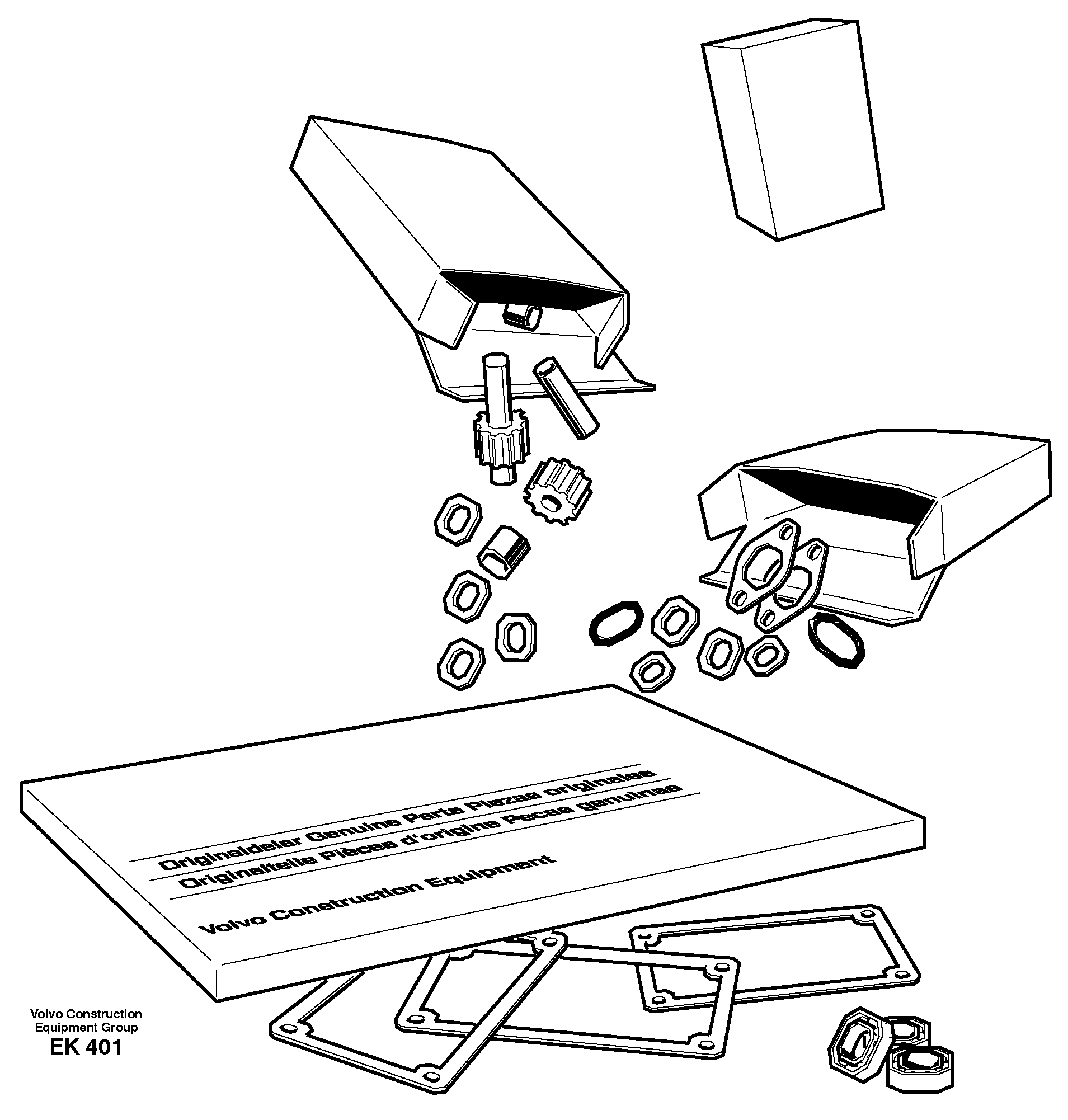 Repair kit for transmission — volvo parts diagram