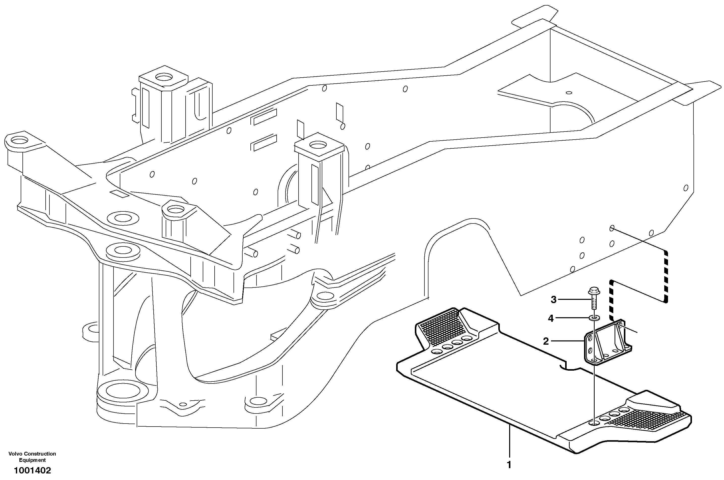 Counterweight 80513 — volvo parts diagram