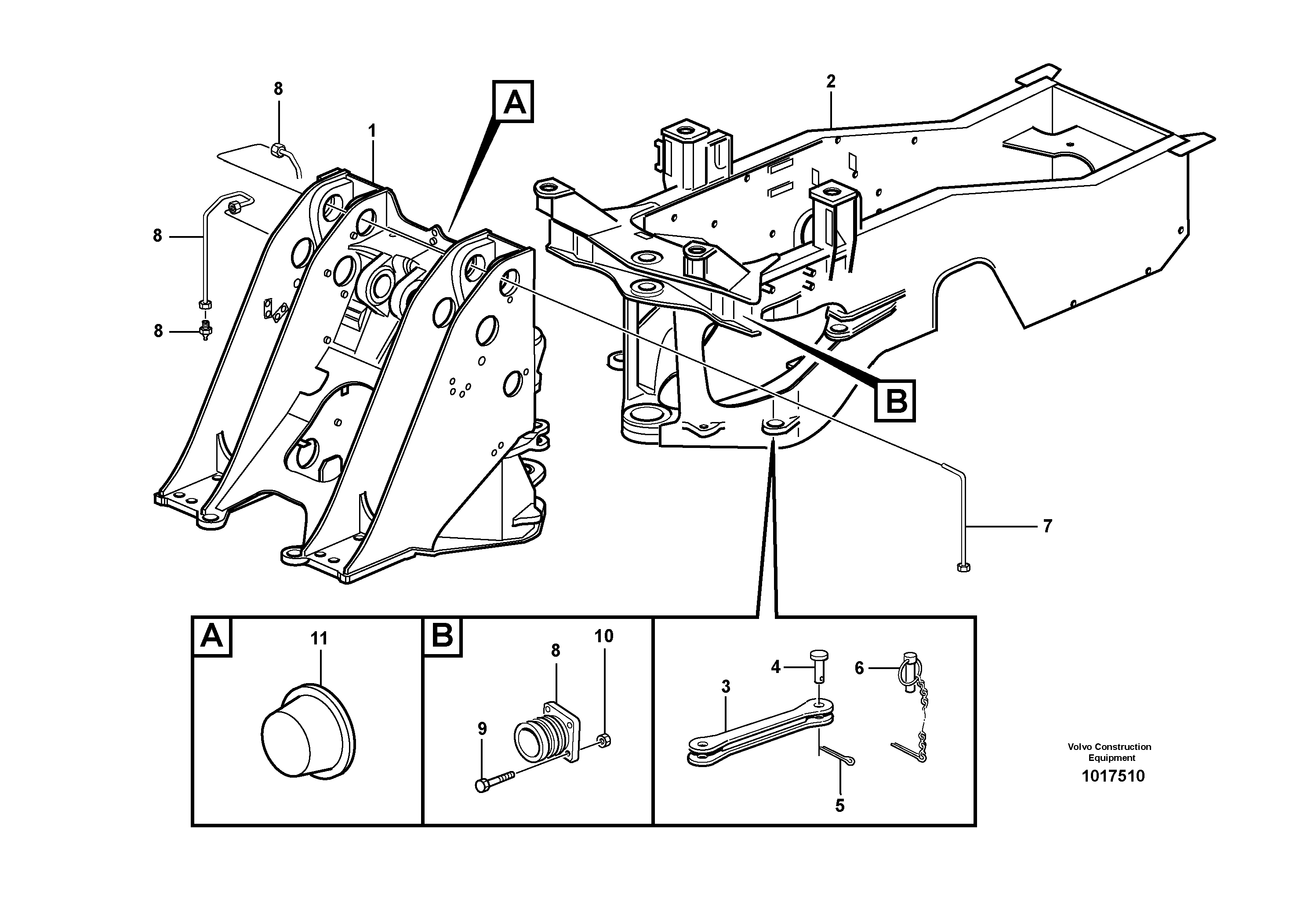 Frame — volvo parts diagram