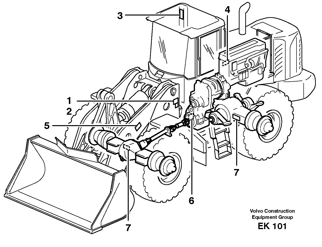 Product sign plate — volvo parts diagram