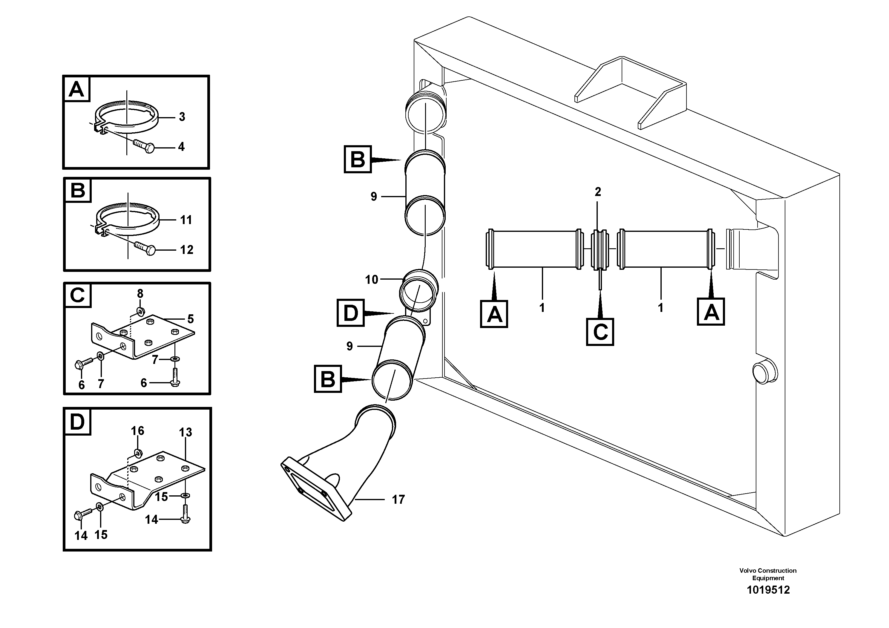 Intercooler — volvo parts diagram