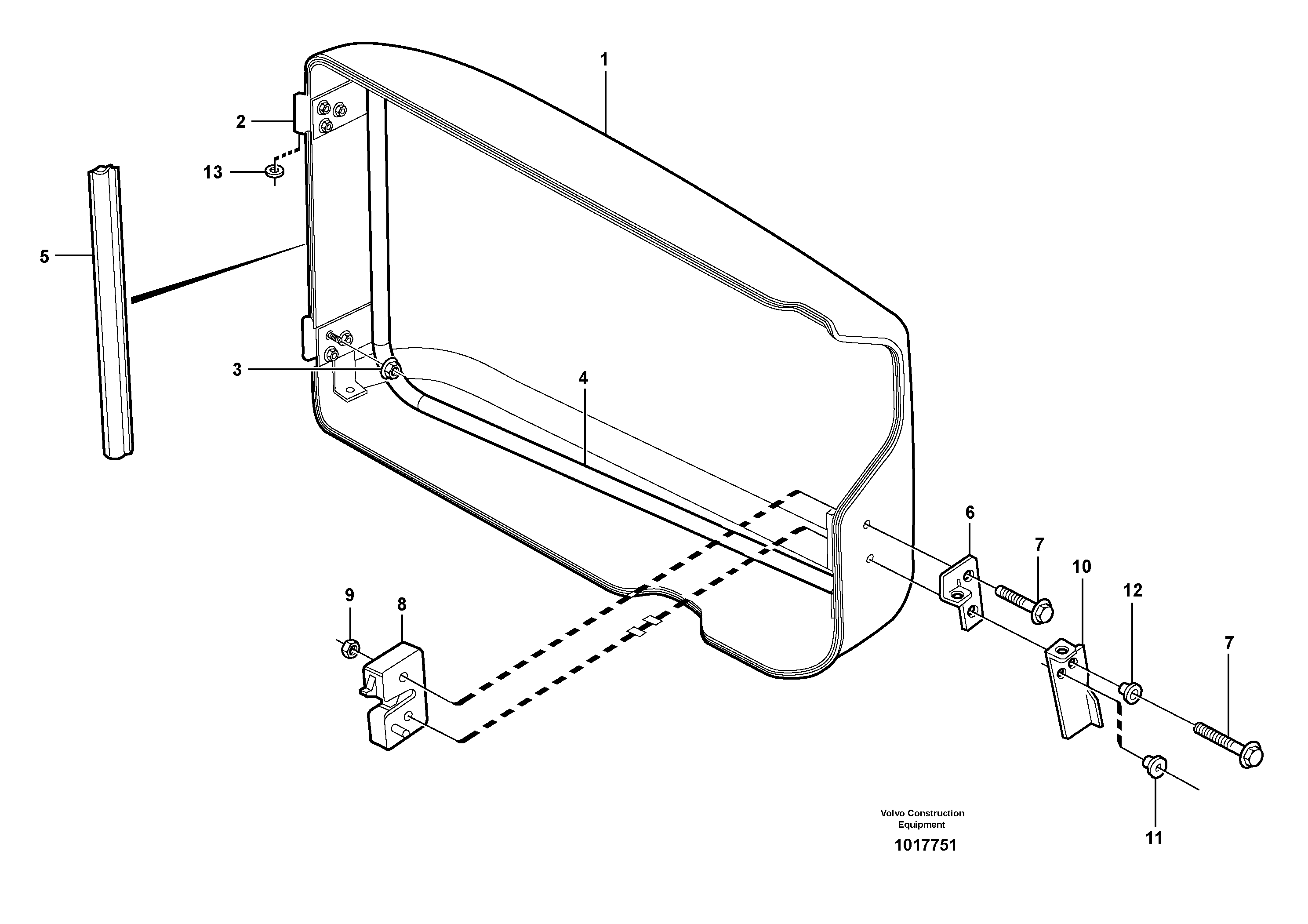 Filter cover — volvo parts diagram