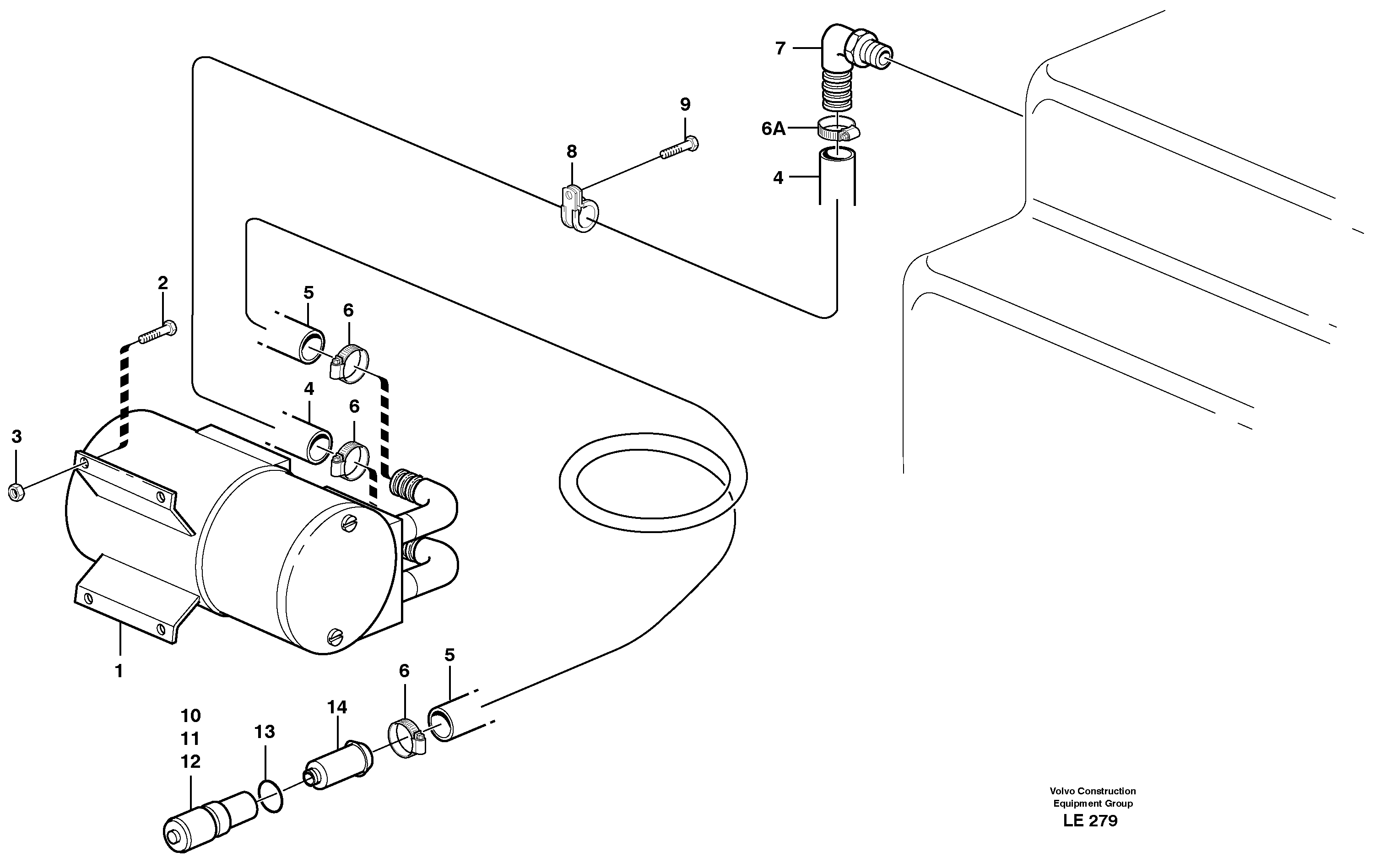 Fuel filling pump, electrical  14302802 — volvo parts diagram