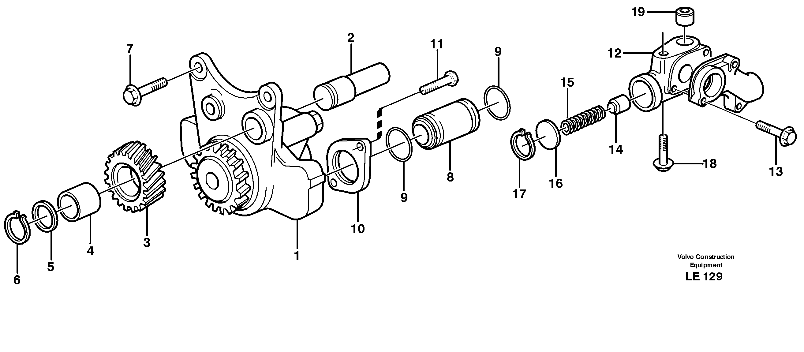 Oil pump — volvo parts diagram
