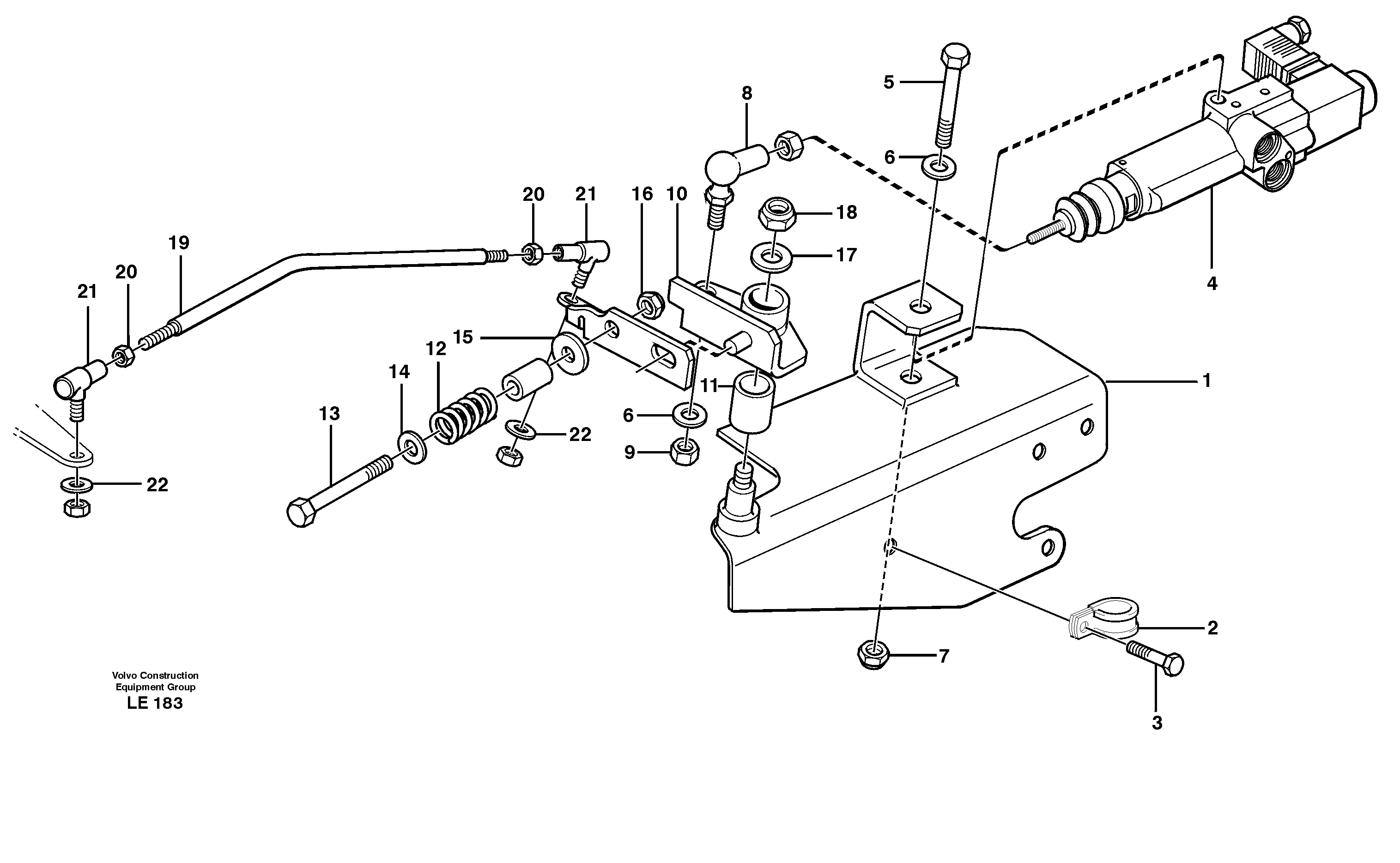 Speed control  SER NO - 1021 — volvo parts diagram