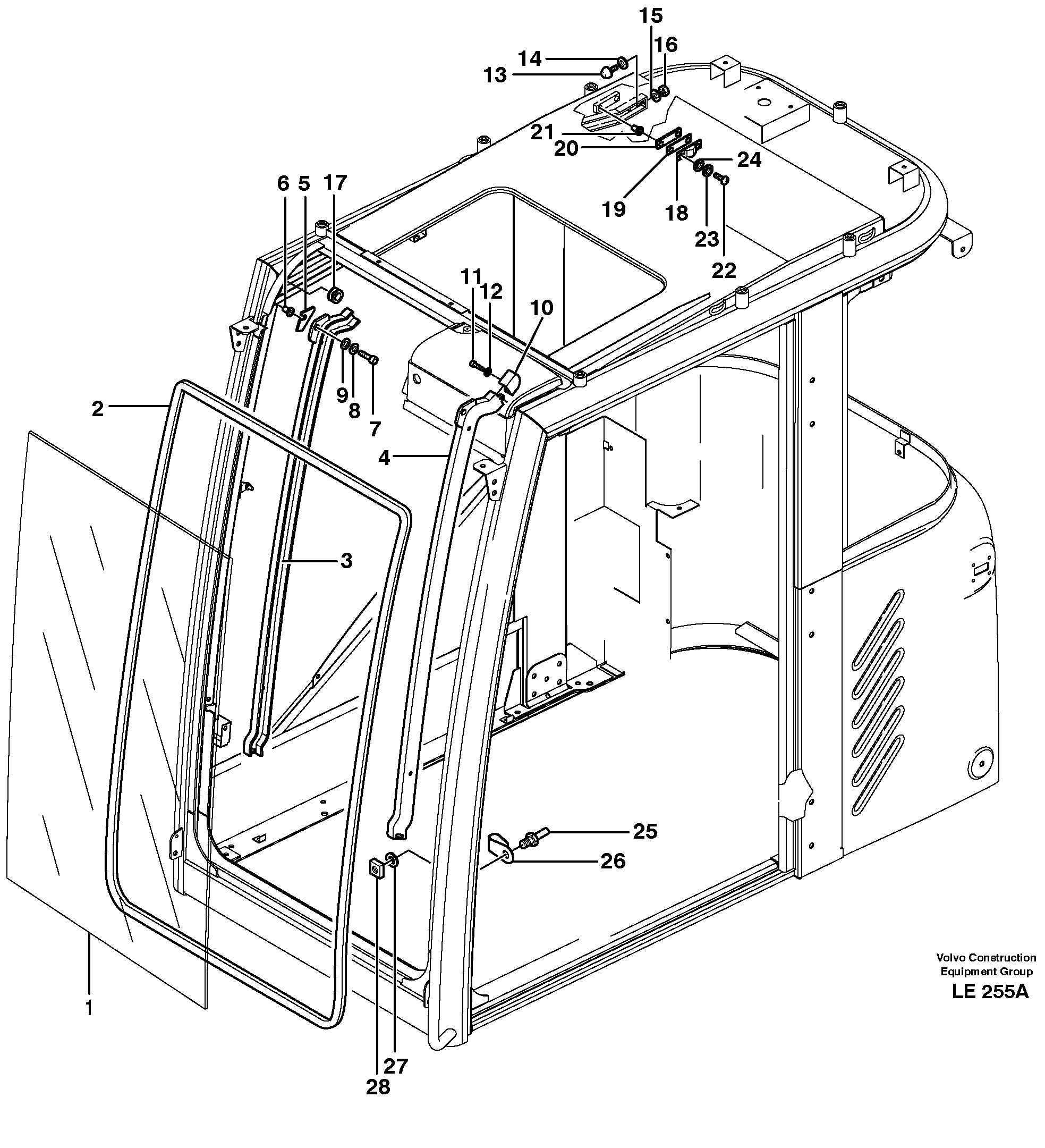 Window lifts — volvo parts diagram