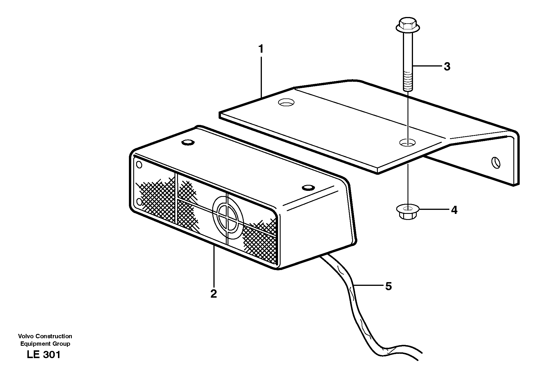 Back-up alarm, acoustic  14302825 — volvo parts diagram