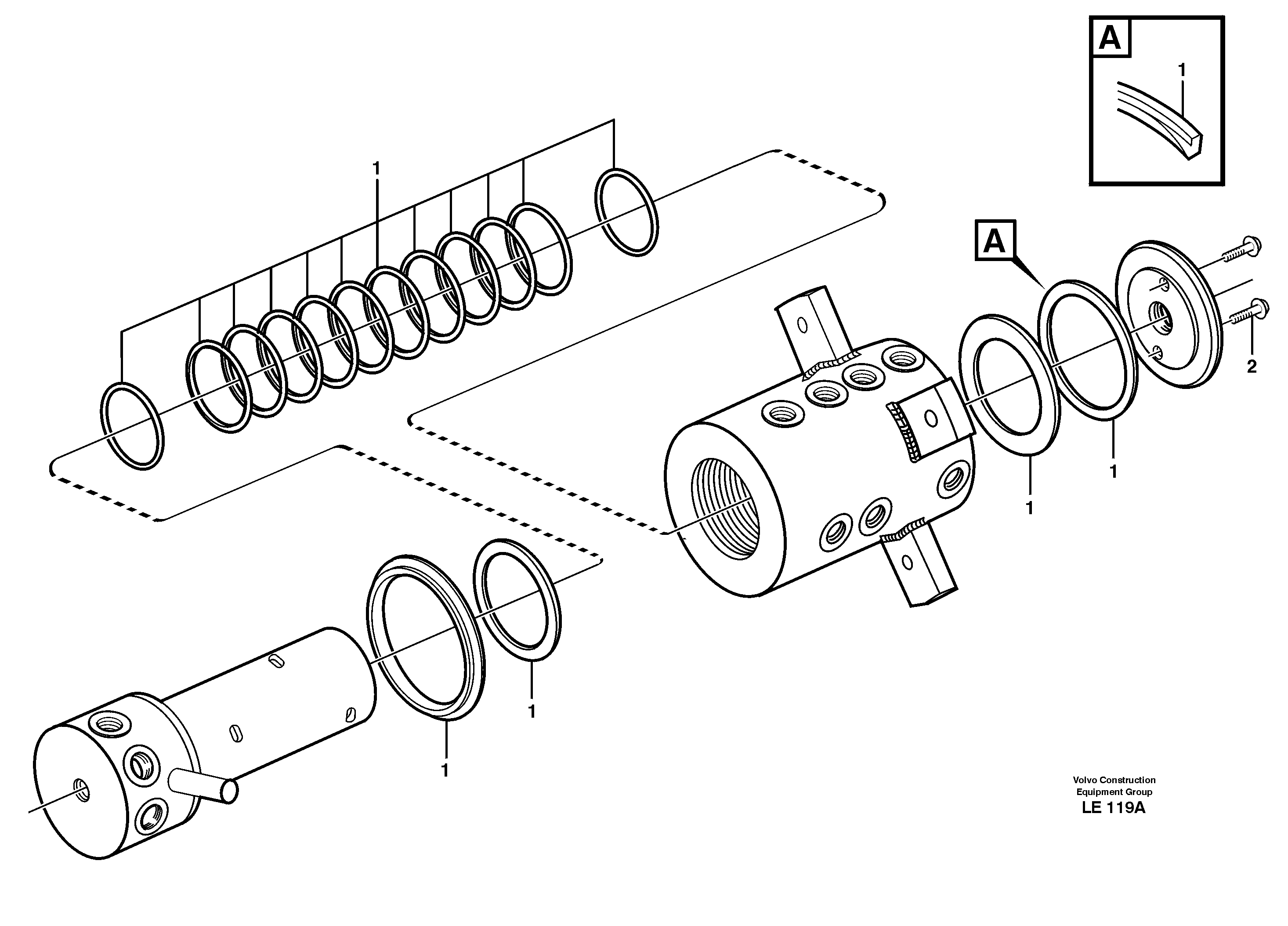Turning joint — volvo parts diagram