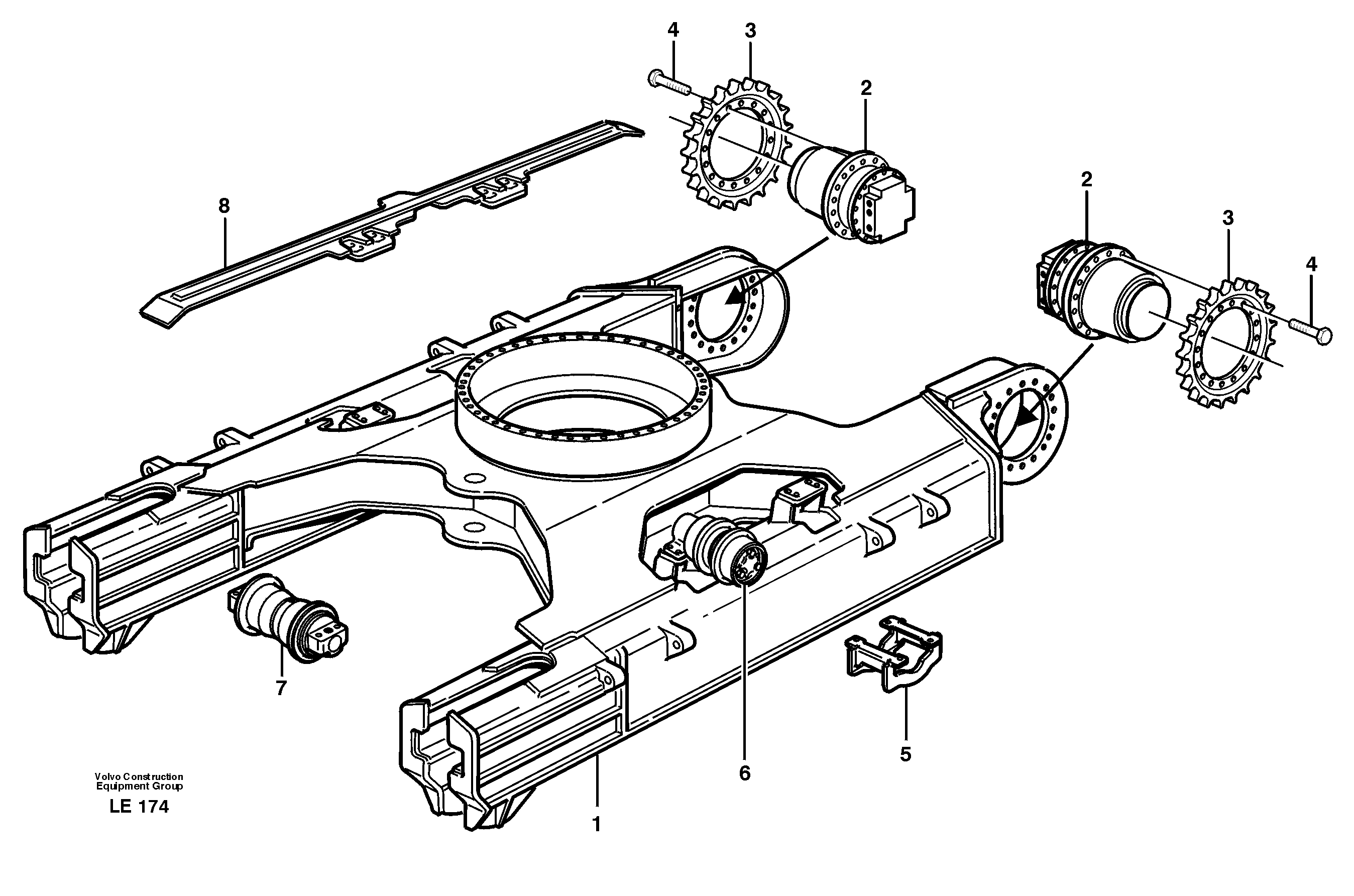 Track equipment — volvo parts diagram