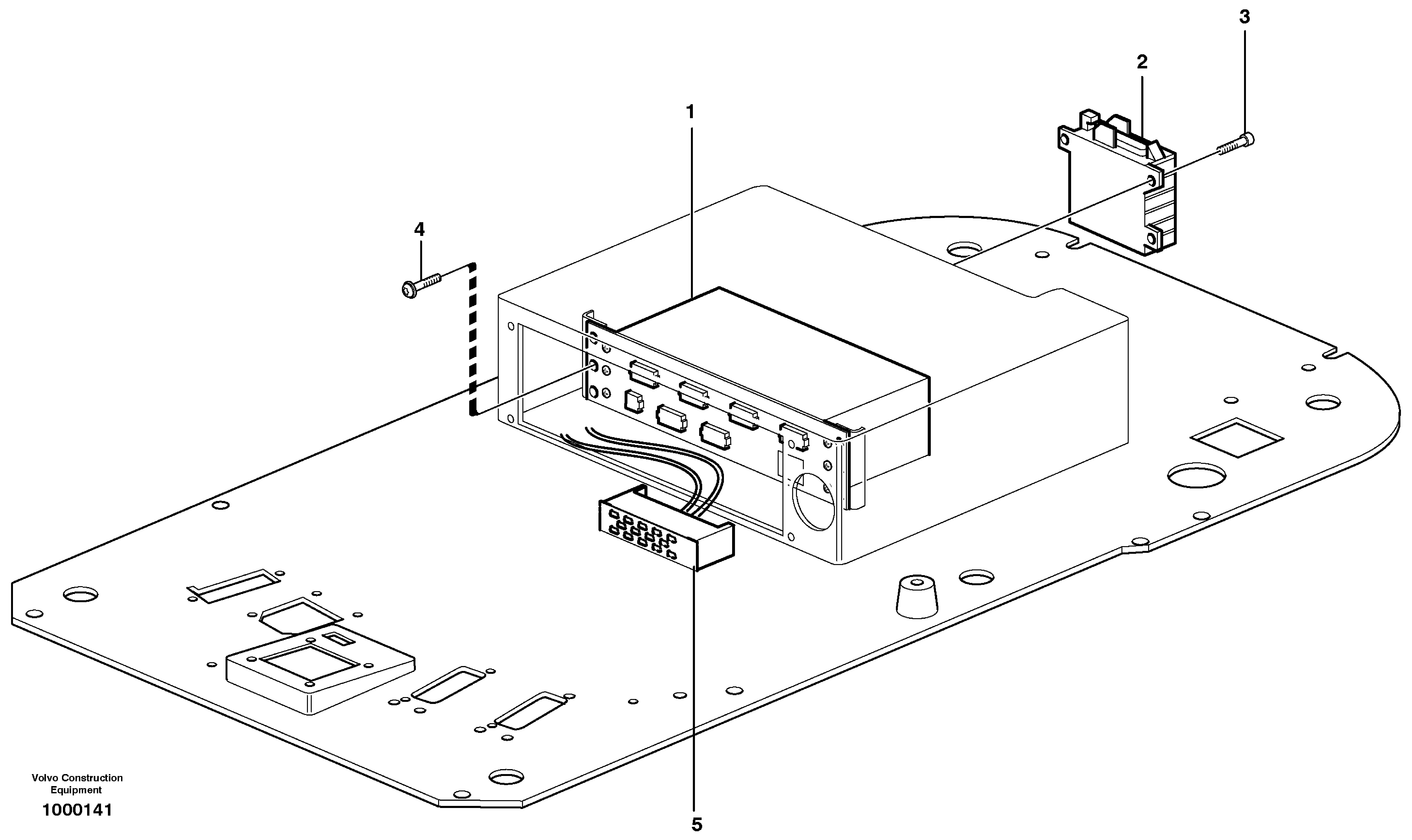 Electric installation in cab floor — volvo parts diagram