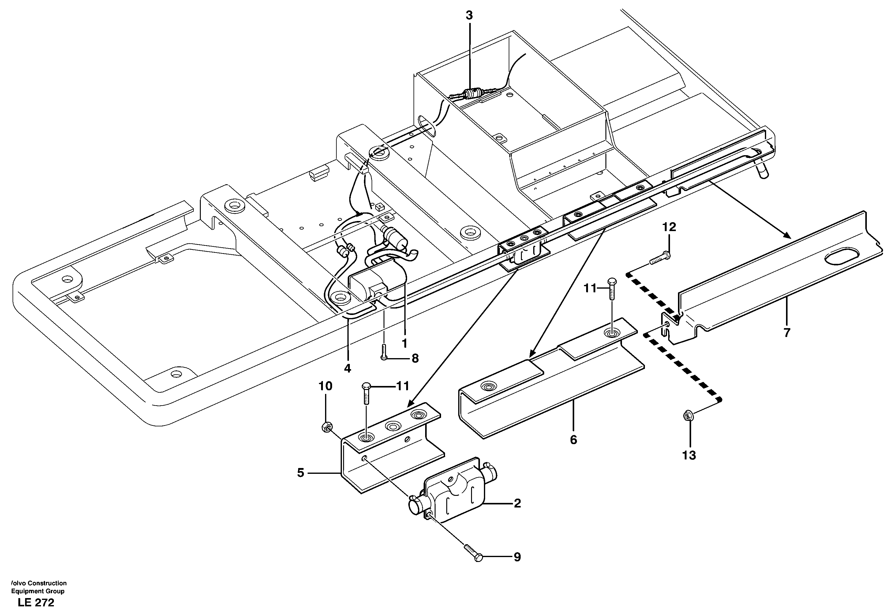 Heater, diesel, installation  14302818 — volvo parts diagram