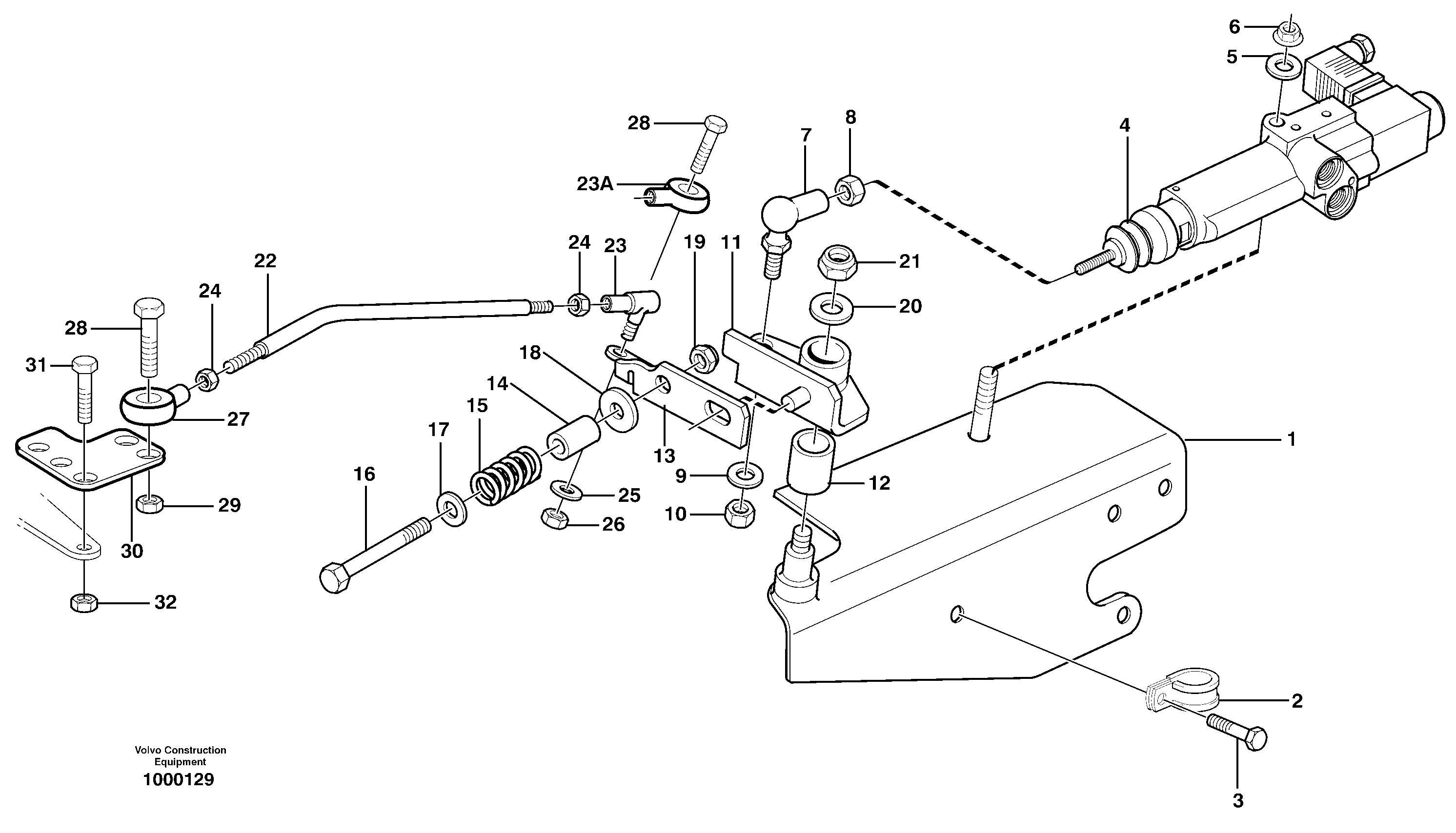 Speed control  SER NO 1022 - 1055 — volvo parts diagram