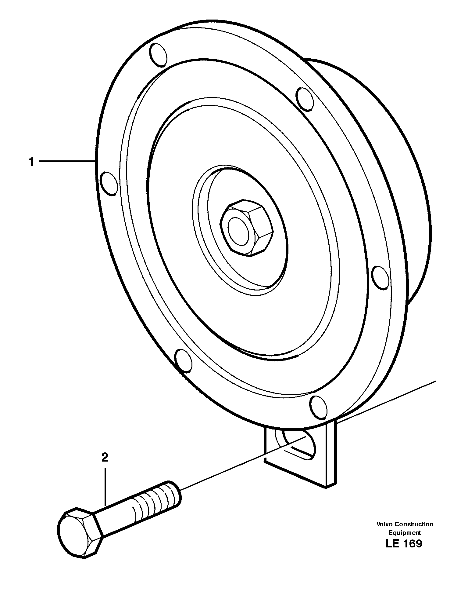 Horn — volvo parts diagram