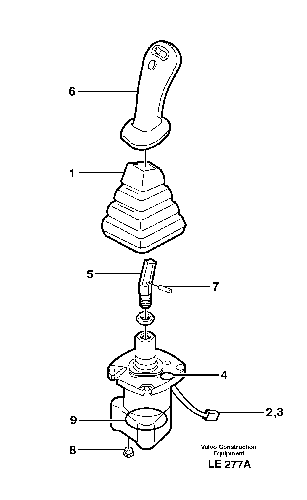 Control pressure valve  SER NO 1024 - — volvo parts diagram