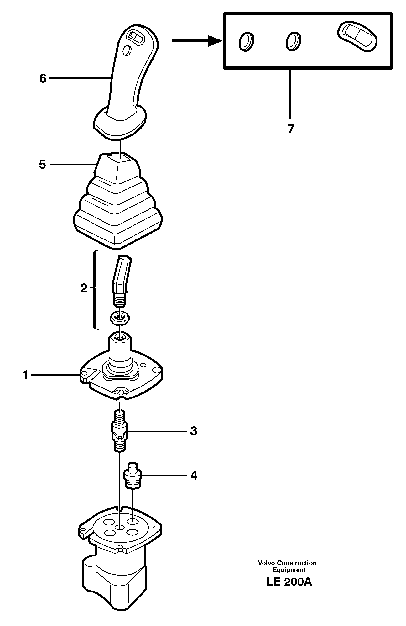 Control pressure valve  SER NO - 1023 — volvo parts diagram