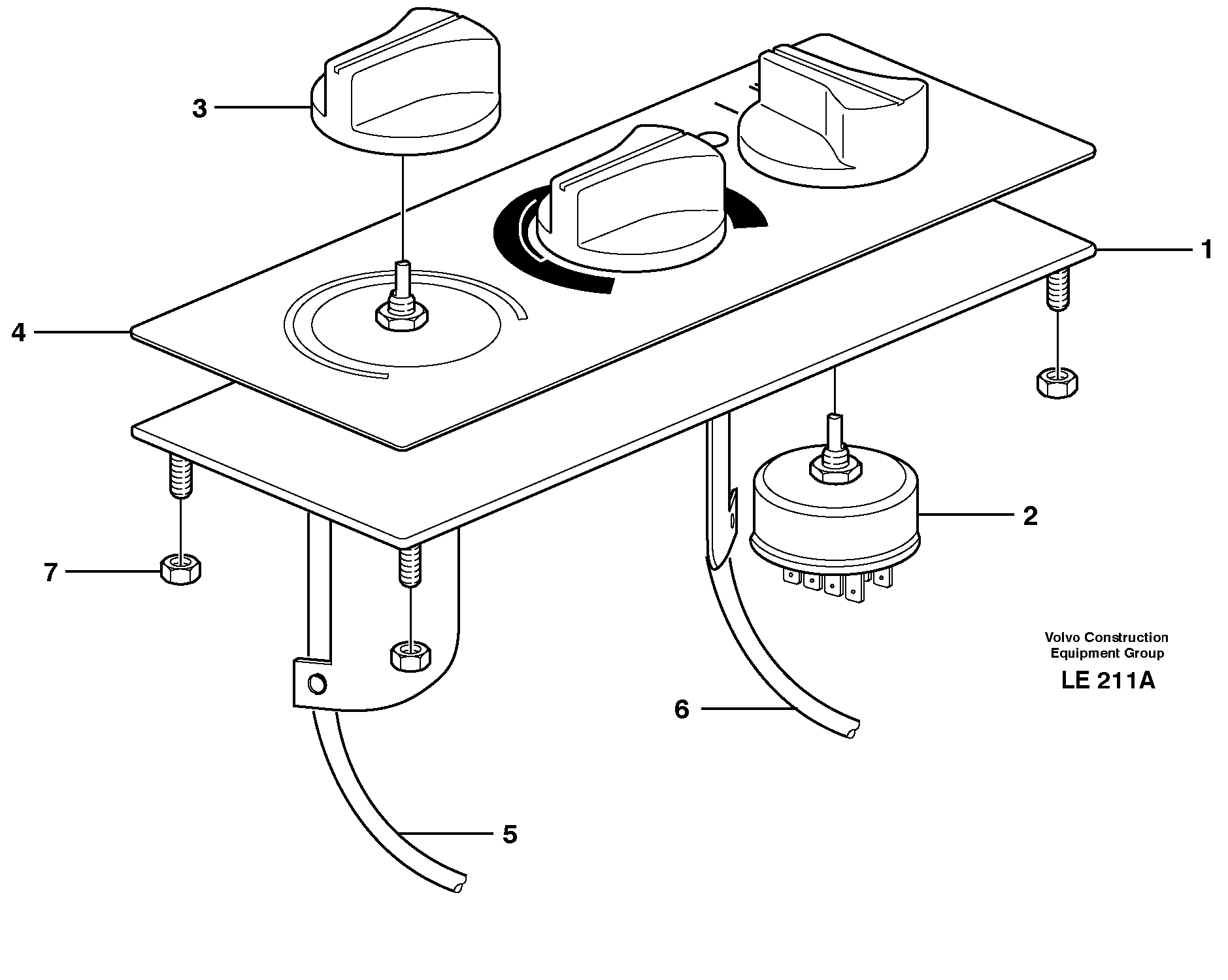 Heater control — volvo parts diagram
